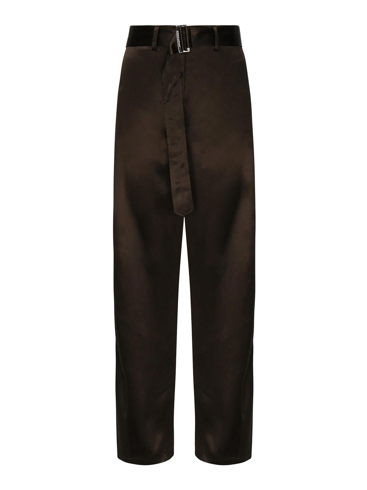 Cotton Trousers With Belt 1514250000BROWN (MAGDA BUTRYM / パンツ ) | MAGDA BUTRYM (マグダブトリム)