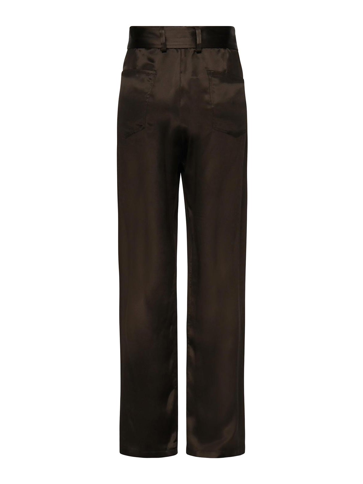 Cotton Trousers With Belt 1514250000BROWN (MAGDA BUTRYM / パンツ ) | MAGDA BUTRYM (マグダブトリム)(1)