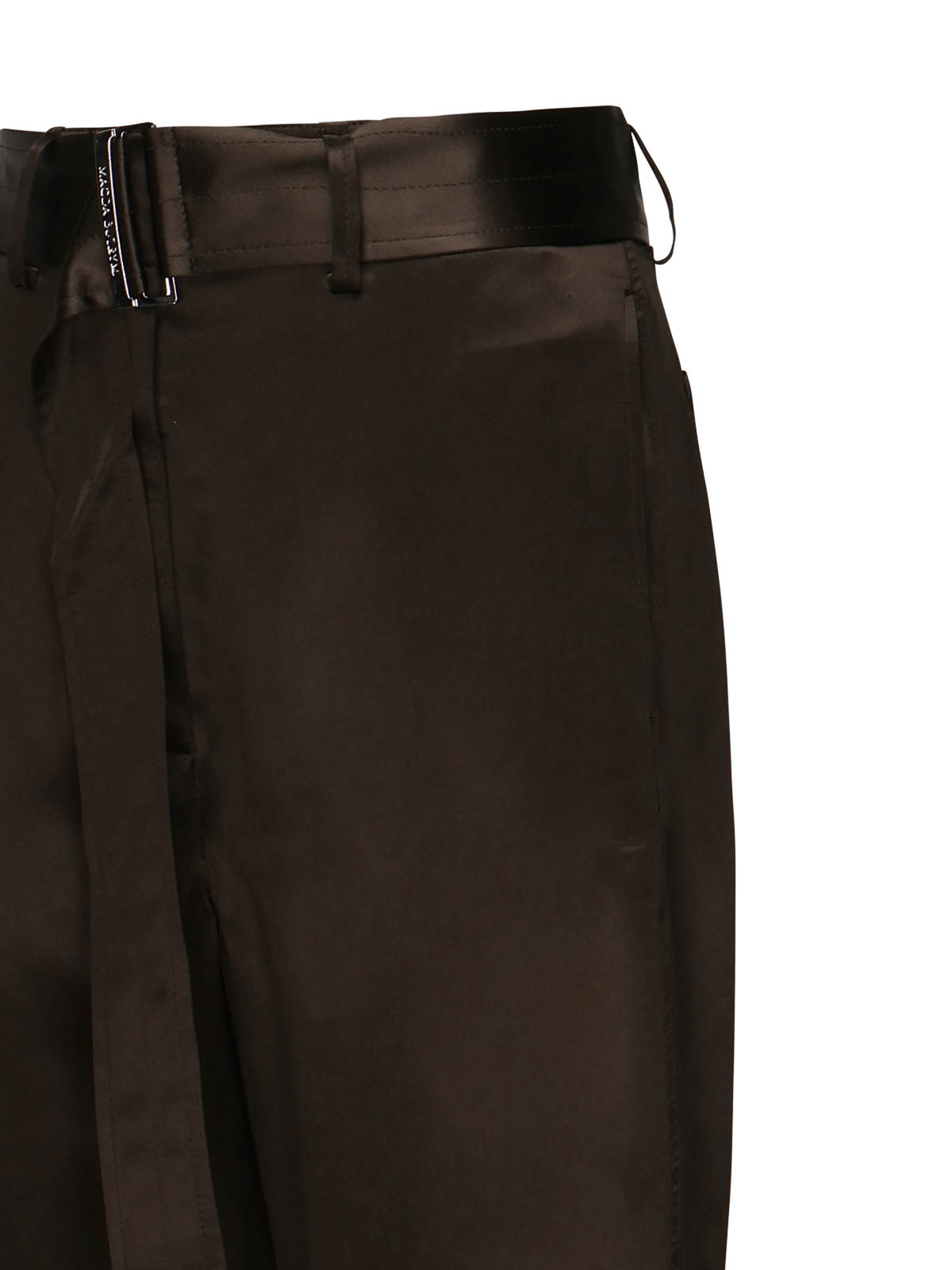 Cotton Trousers With Belt 1514250000BROWN (MAGDA BUTRYM / パンツ ) | MAGDA BUTRYM (マグダブトリム)(2)