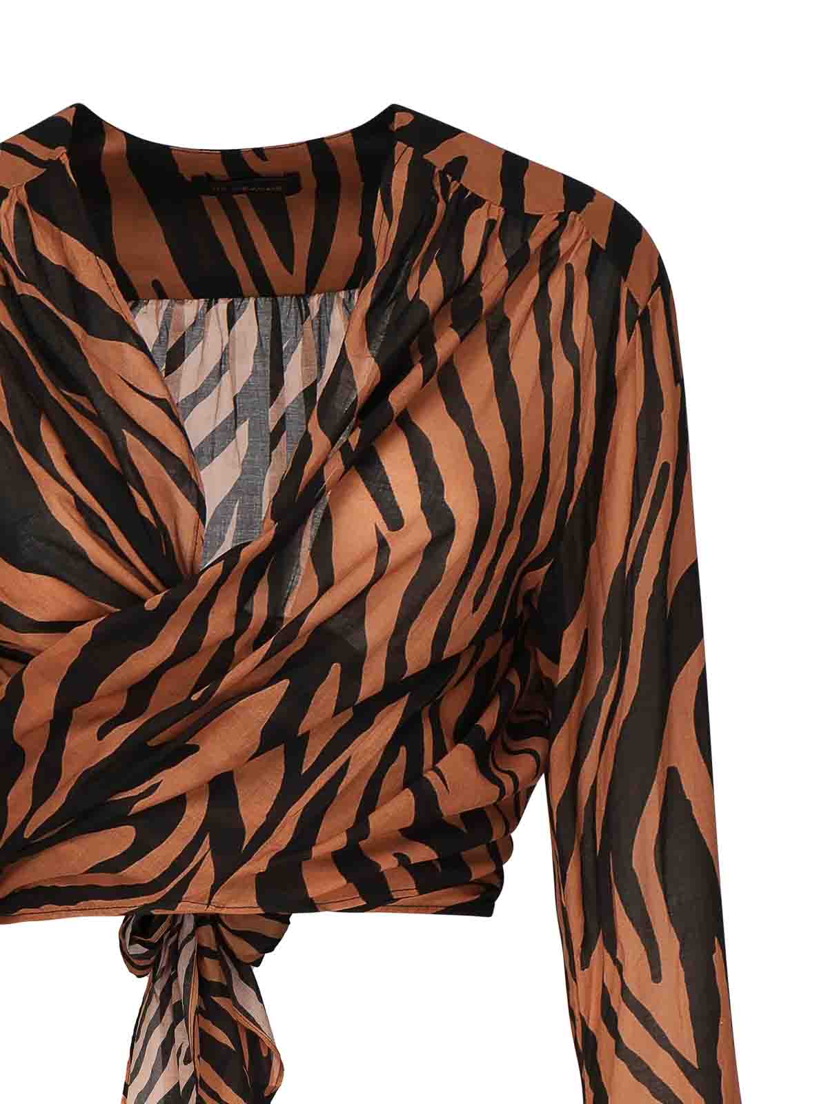 Wynn Zebra Print Top TM170949BTNC130856 (THE ANDAMANE / シャツ・ブラウス ) | THE ANDAMANE (アンダマン)(1)