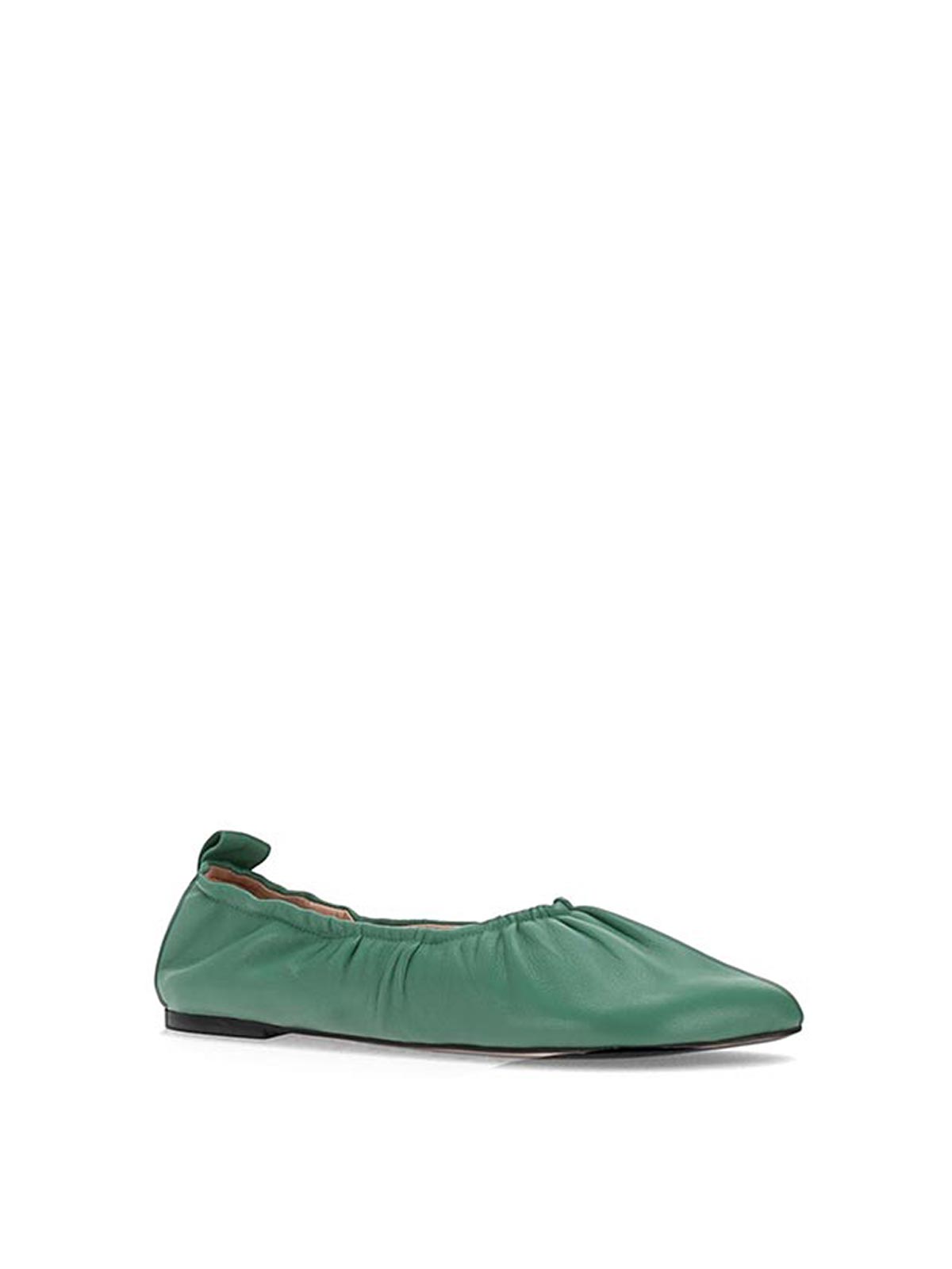 Obliqua Soft Ballerinas - Calfskin Leather NP07F003LEAGREEN (NICCOLÒ PASQUALETTI / フラットシューズ ) | NICCOLÒ PASQUALETTI (ニコロ パスクアレッティ)(1)