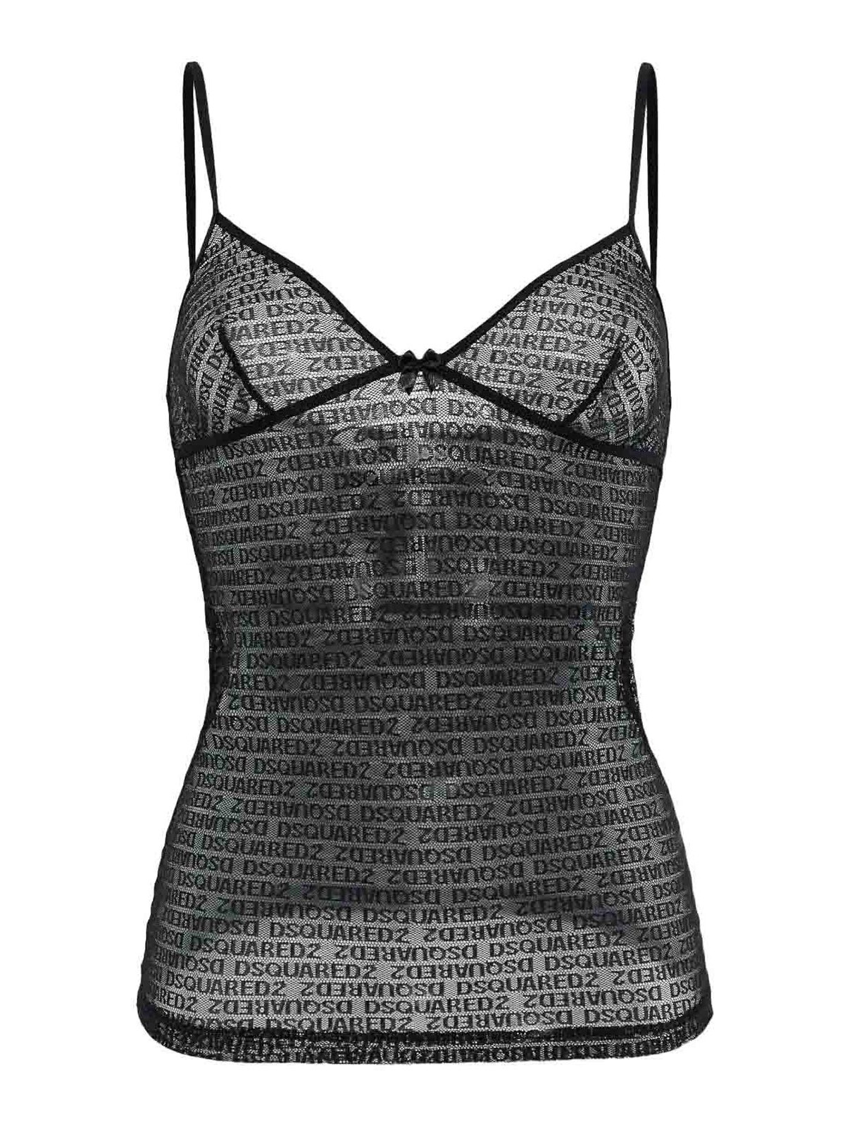Lace Camisole Top D8D805840001 (Dsquared2 / タンクトップ・キャミソール ) | Dsquared2 (ディースクエアード)