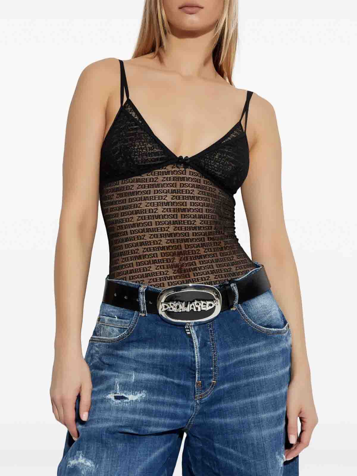 Lace Camisole Top D8D805840001 (Dsquared2 / タンクトップ・キャミソール ) | Dsquared2 (ディースクエアード)(1)