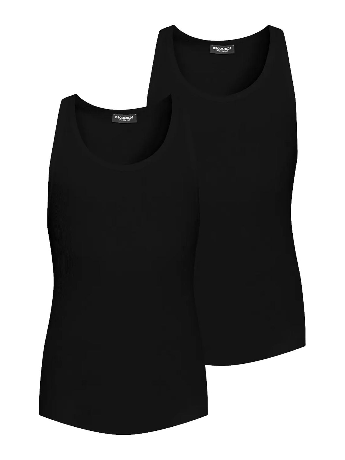 Cotton Tank Top (Pack Of Two) DCX230080001 (Dsquared2 / タンクトップ・キャミソール ) | Dsquared2 (ディースクエアード)