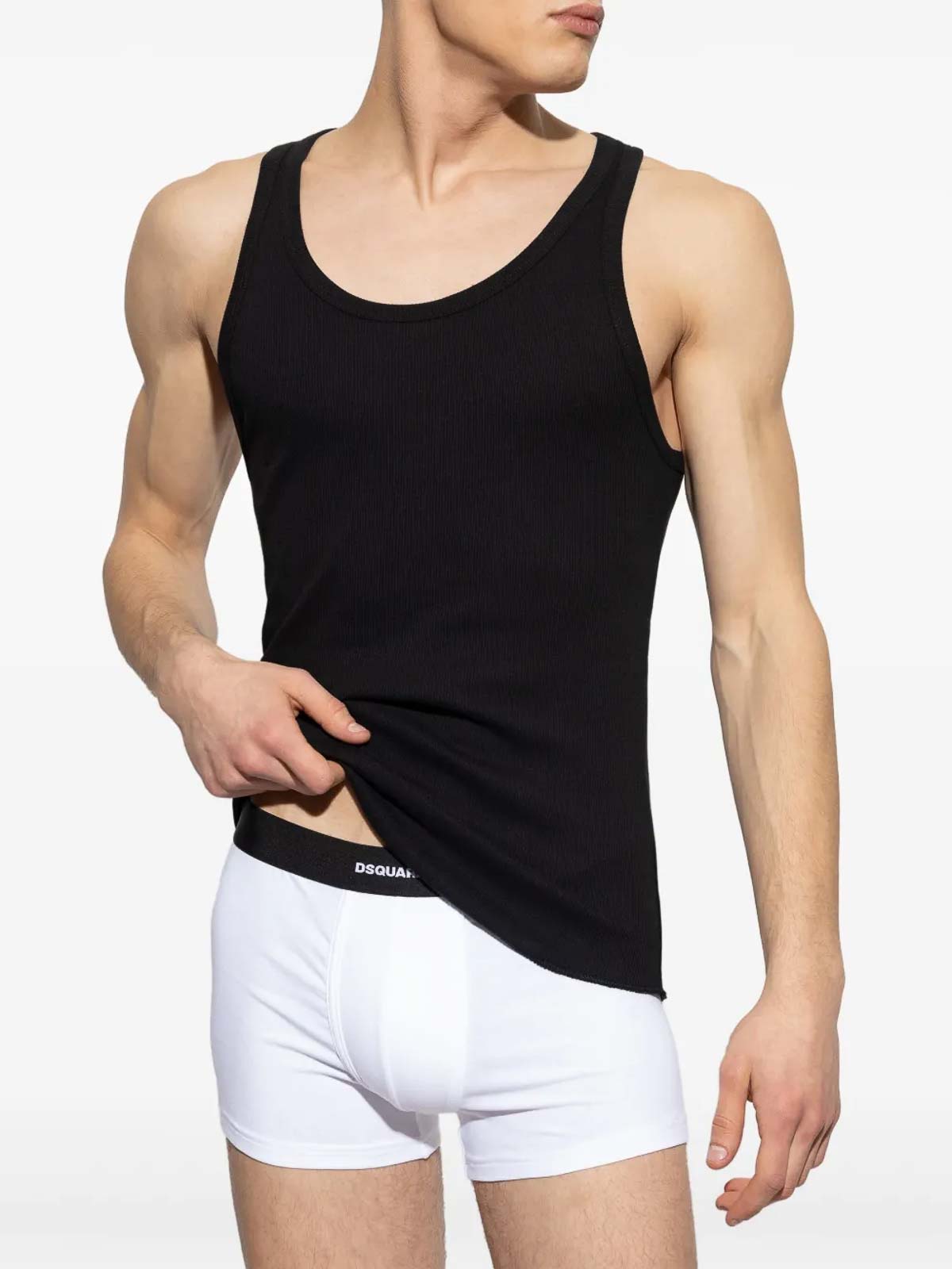Cotton Tank Top (Pack Of Two) DCX230080001 (Dsquared2 / タンクトップ・キャミソール ) | Dsquared2 (ディースクエアード)(1)