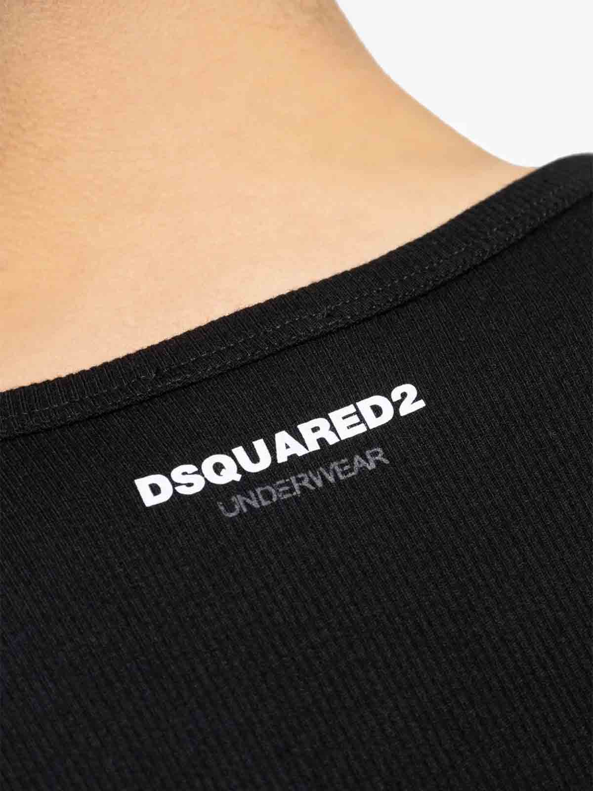 Cotton Tank Top (Pack Of Two) DCX230080001 (Dsquared2 / タンクトップ・キャミソール ) | Dsquared2 (ディースクエアード)(3)