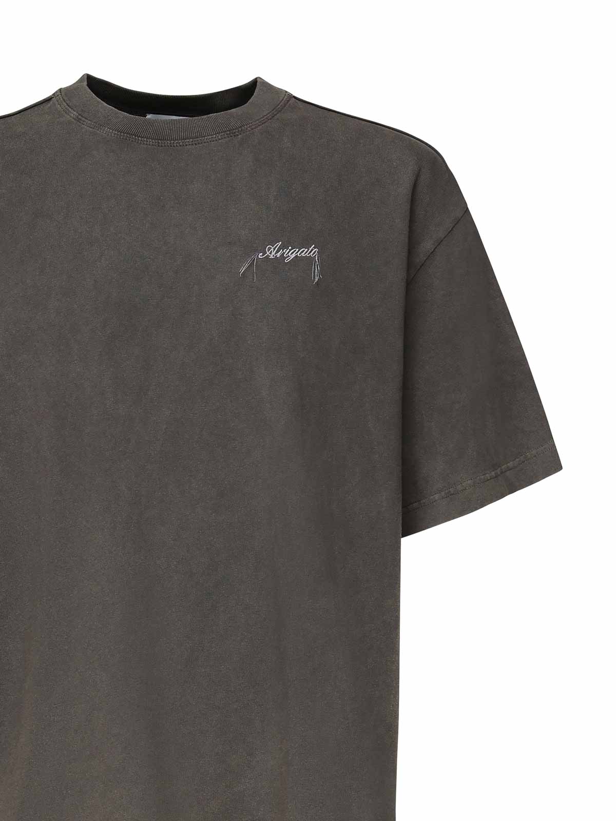 T-Shirt With Washed-Effect Logo A2681008STEELGREY (AXEL ARIGATO / Tシャツ・カットソー ) | AXEL ARIGATO (アクセル アリガト)(1)