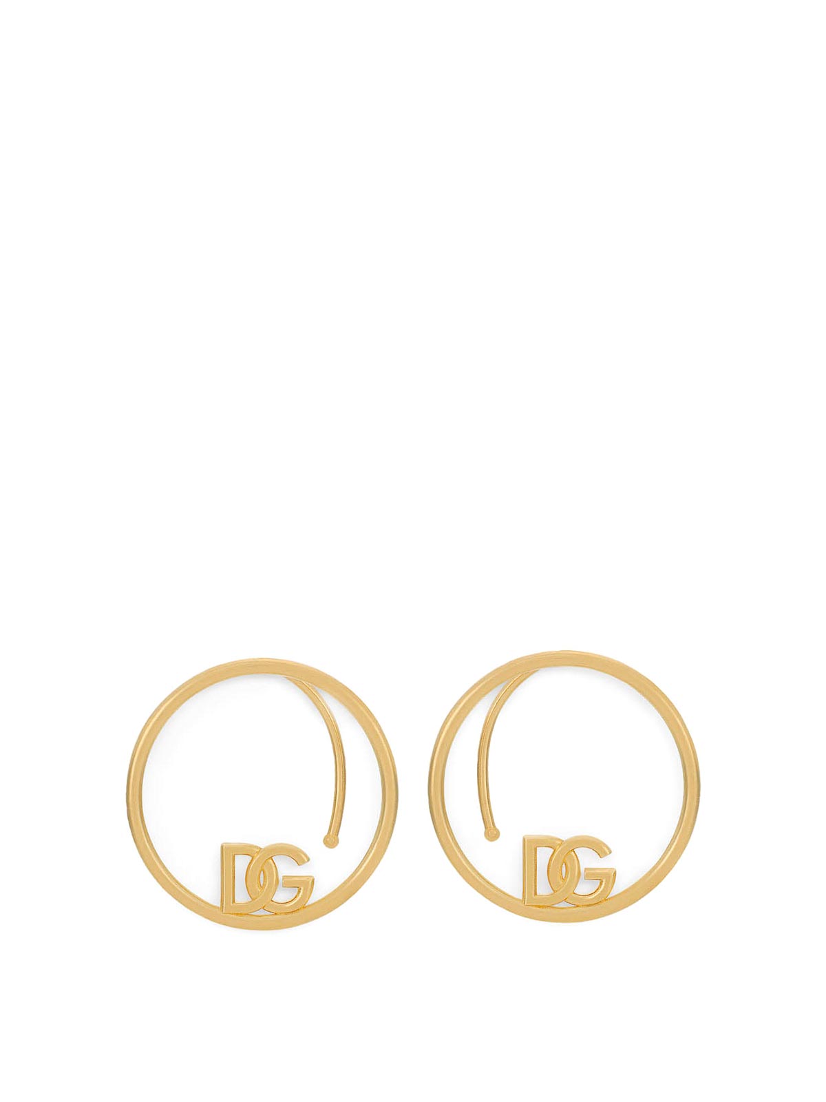 Dg Logo Hoop Earrings WEO8L3W1111ZOO00 (Dolce & Gabbana / ピアス・イヤリング ) | Dolce & Gabbana (ドルチェガッバーナ)