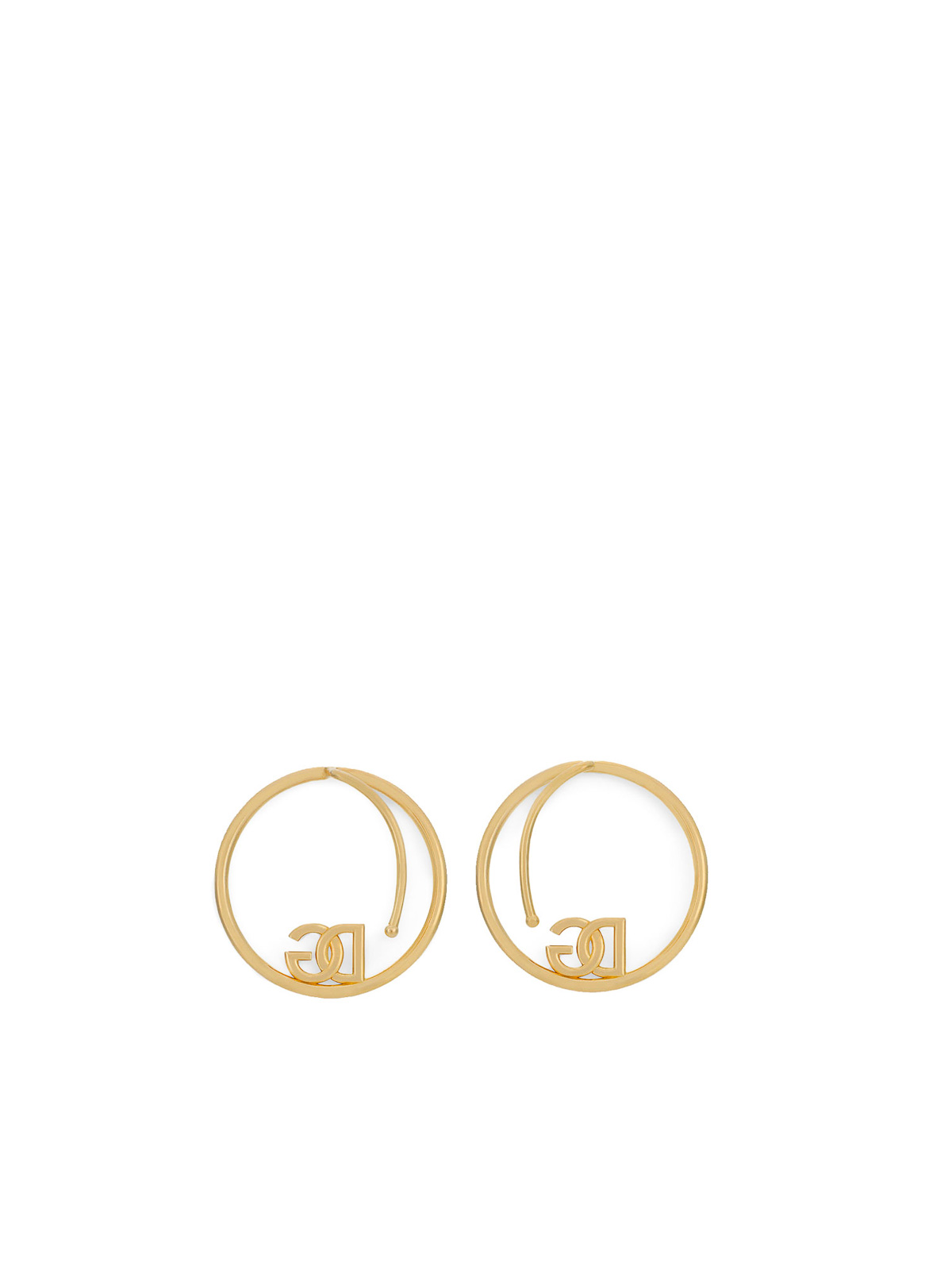 Dg Logo Hoop Earrings WEO8L3W1111ZOO00 (Dolce & Gabbana / ピアス・イヤリング ) | Dolce & Gabbana (ドルチェガッバーナ)(1)