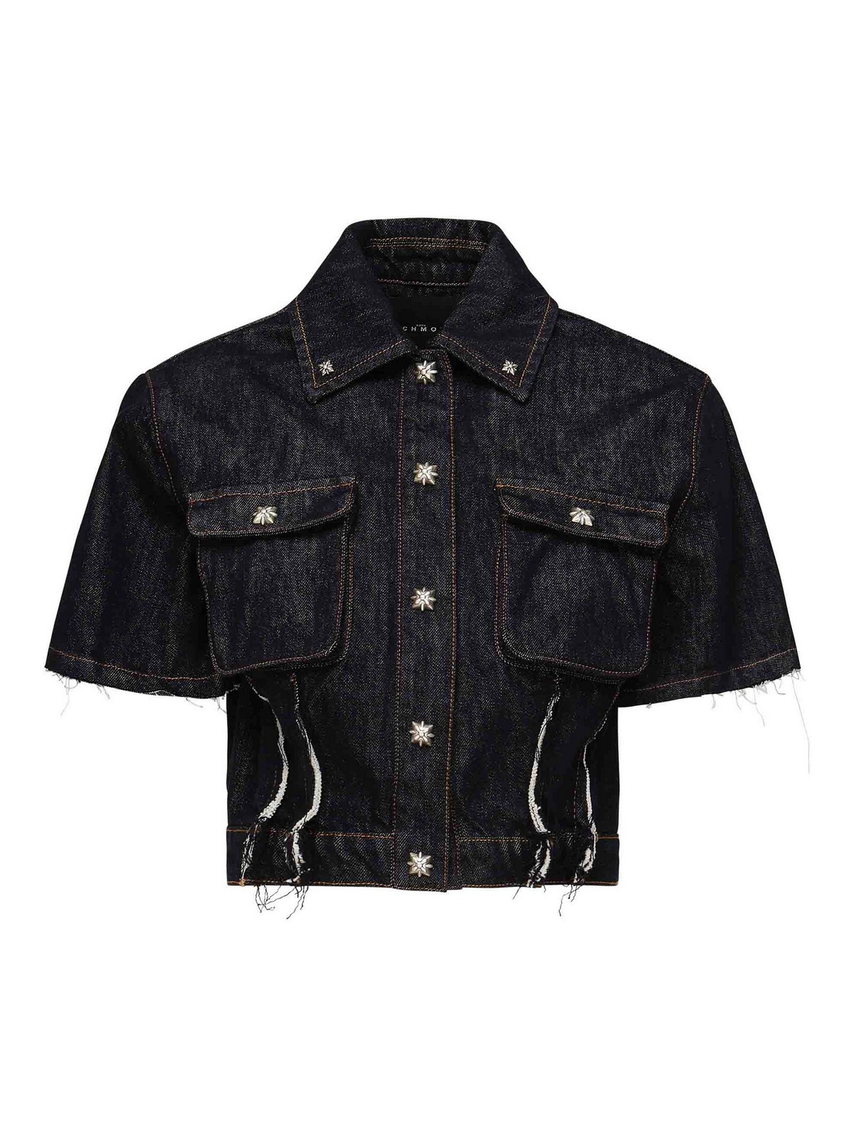 Short Denim Shirt RWP25267CA (JOHN RICHMOND / シャツ・ブラウス ) | JOHN RICHMOND (ジョン リッチモンド)