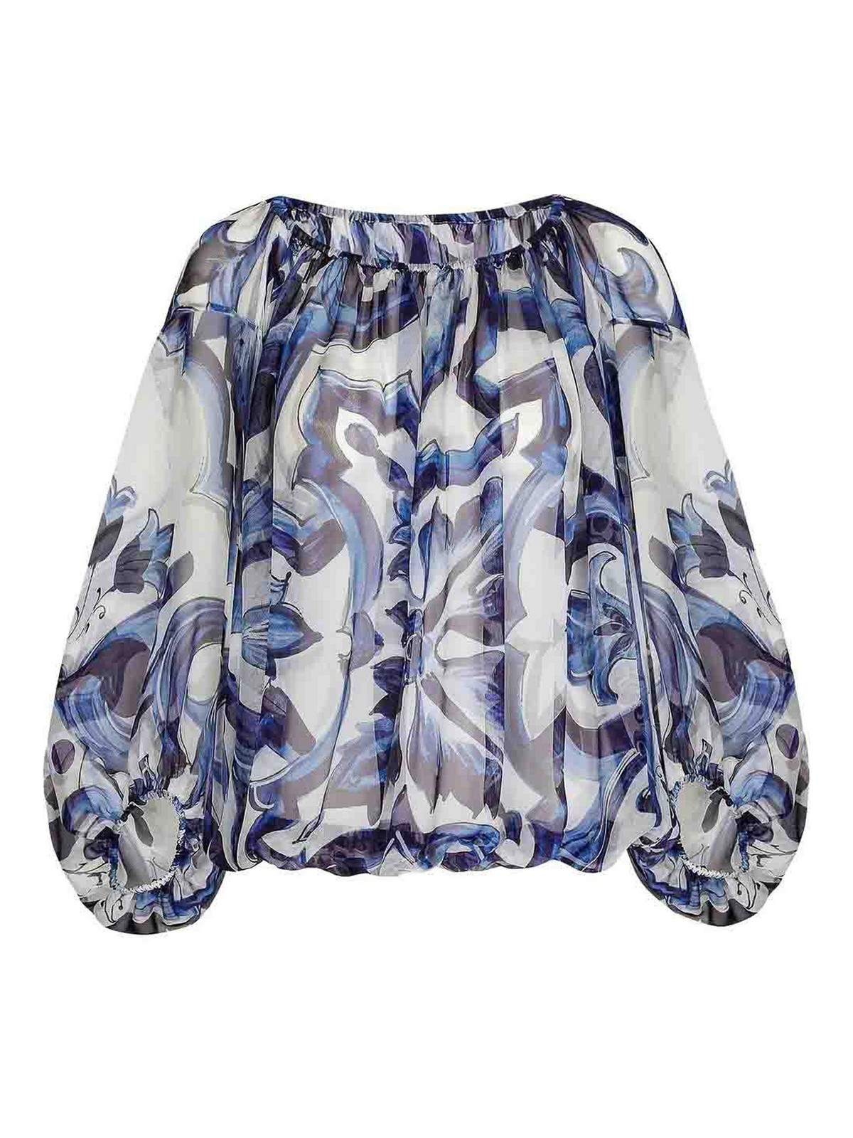 Maiolica Print Tunic F72G7THI1BJHA3TN (Dolce & Gabbana / シャツ・ブラウス ) | Dolce & Gabbana (ドルチェガッバーナ)