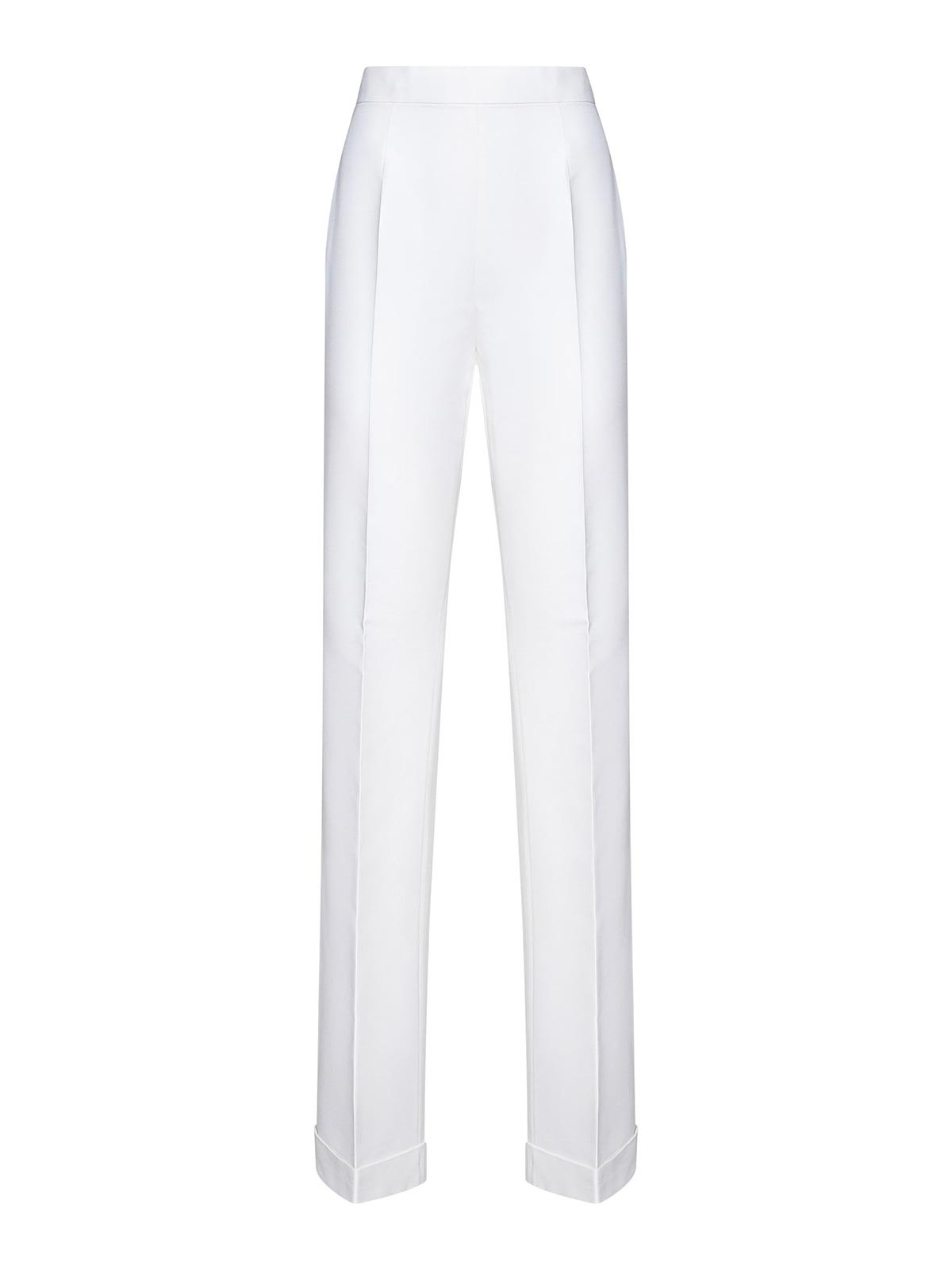 Dalma Silky Trousers In White Silk S75KB0448S36606100 (Dsquared2 / パンツ ) | Dsquared2 (ディースクエアード)