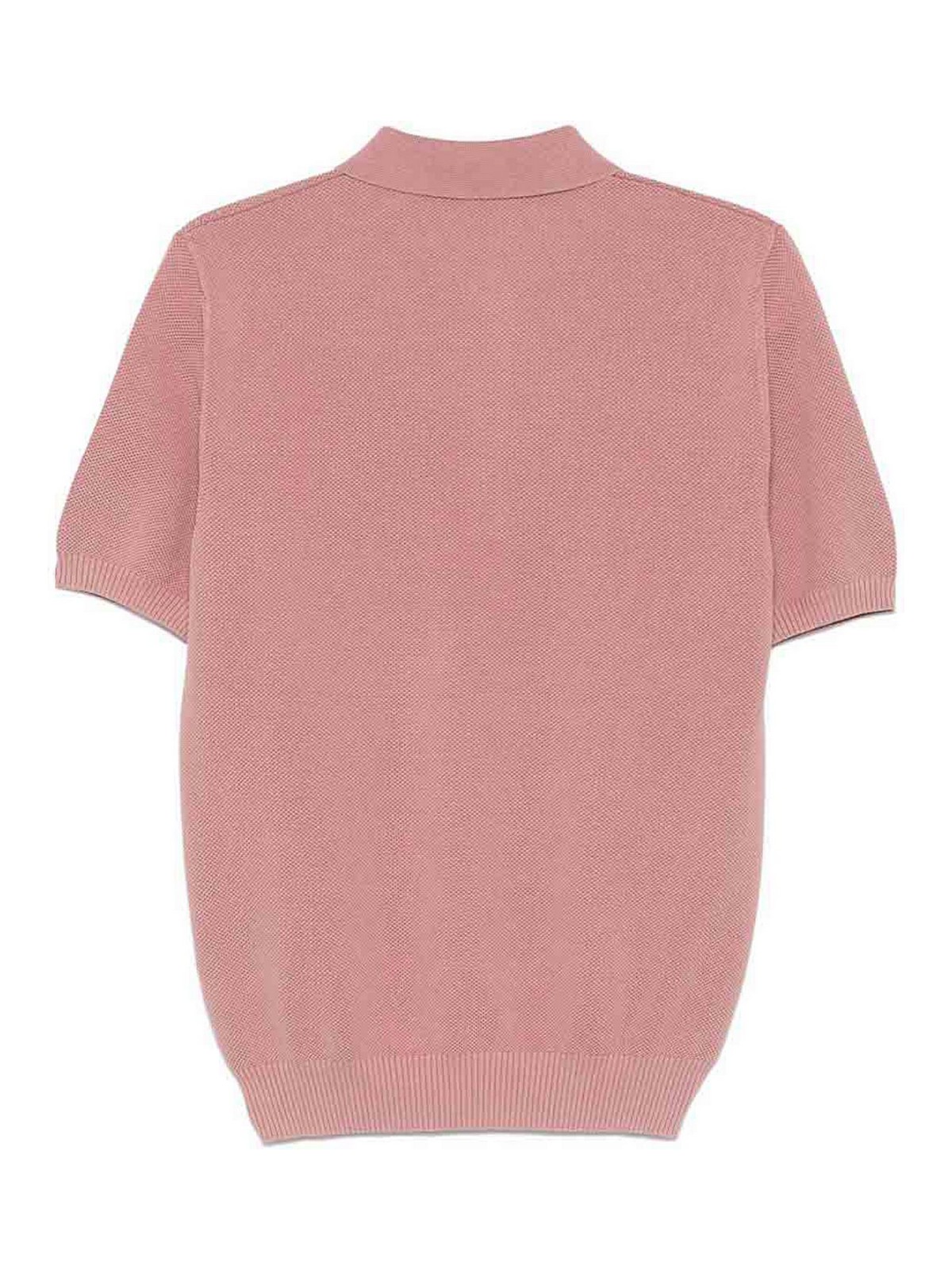 Pink Honeycomb Cotton Polo Shirt 91554TSB48010936 (BOGLIOLI / ポロシャツ ) | BOGLIOLI (ボリオリ)(1)