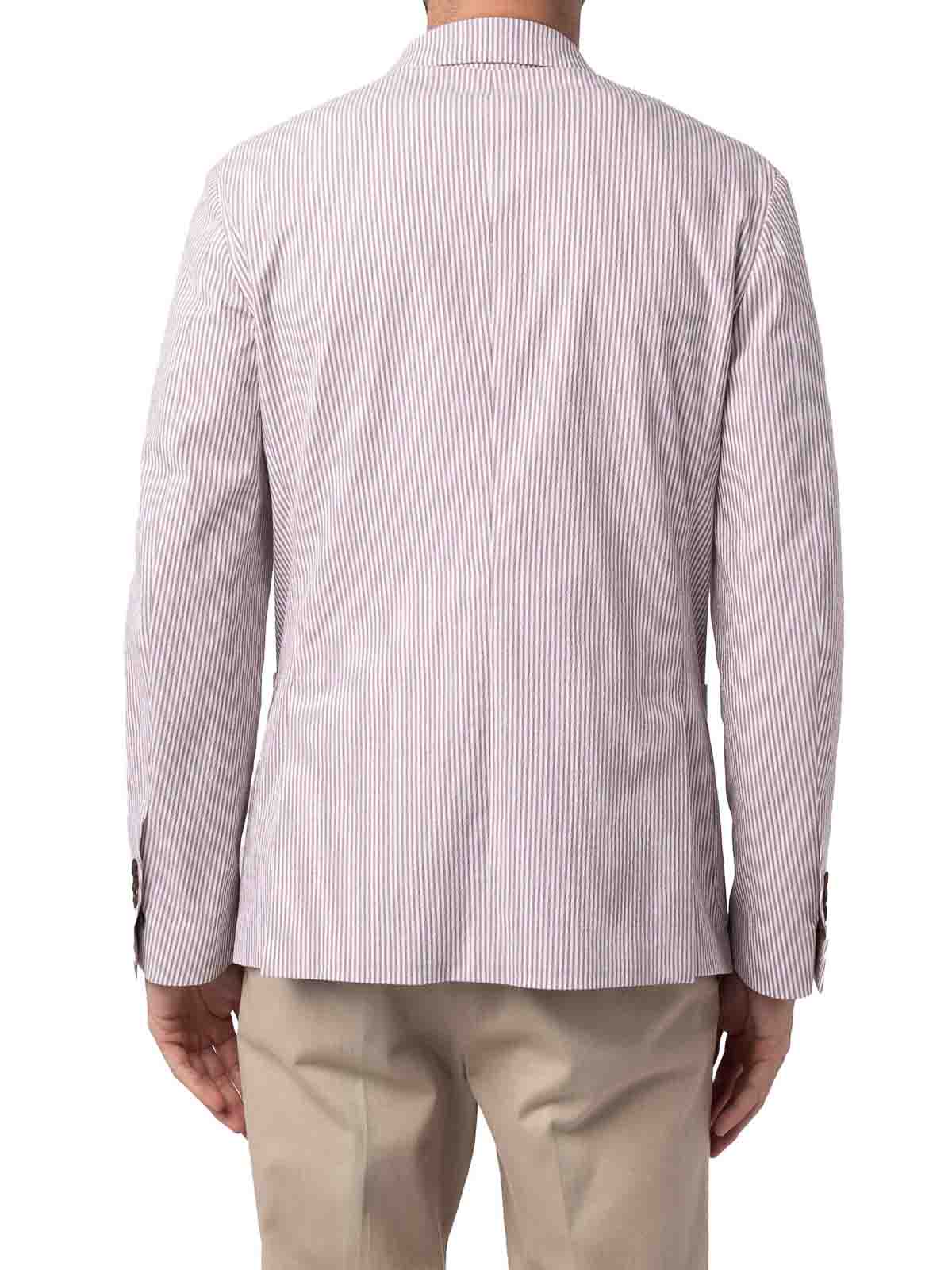 Single-Breasted Blazer In White Cotton DG20123TR01 (Drumohr / スーツ・ジャケット ) | Drumohr (ドルモア)(2)