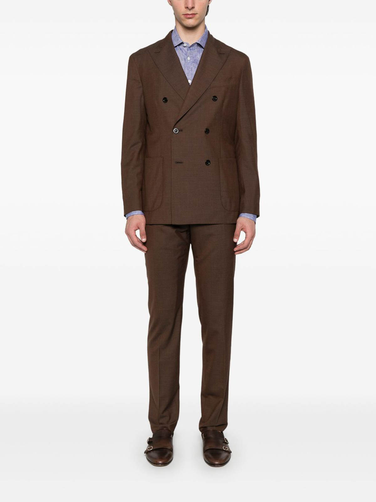Brown Luxury Virgin Wool N43C2ESB41080480 (BOGLIOLI / スーツ・ジャケット ) | BOGLIOLI (ボリオリ)(1)