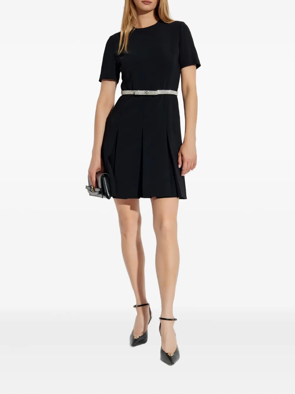 CRYSTAL-EMBELLISHED BELT COCKTAIL DRESS 10211841A133621B000 (VERSACE / ワンピース・ドレス・オールインワン ) | VERSACE (ヴェルサーチェ)(1)