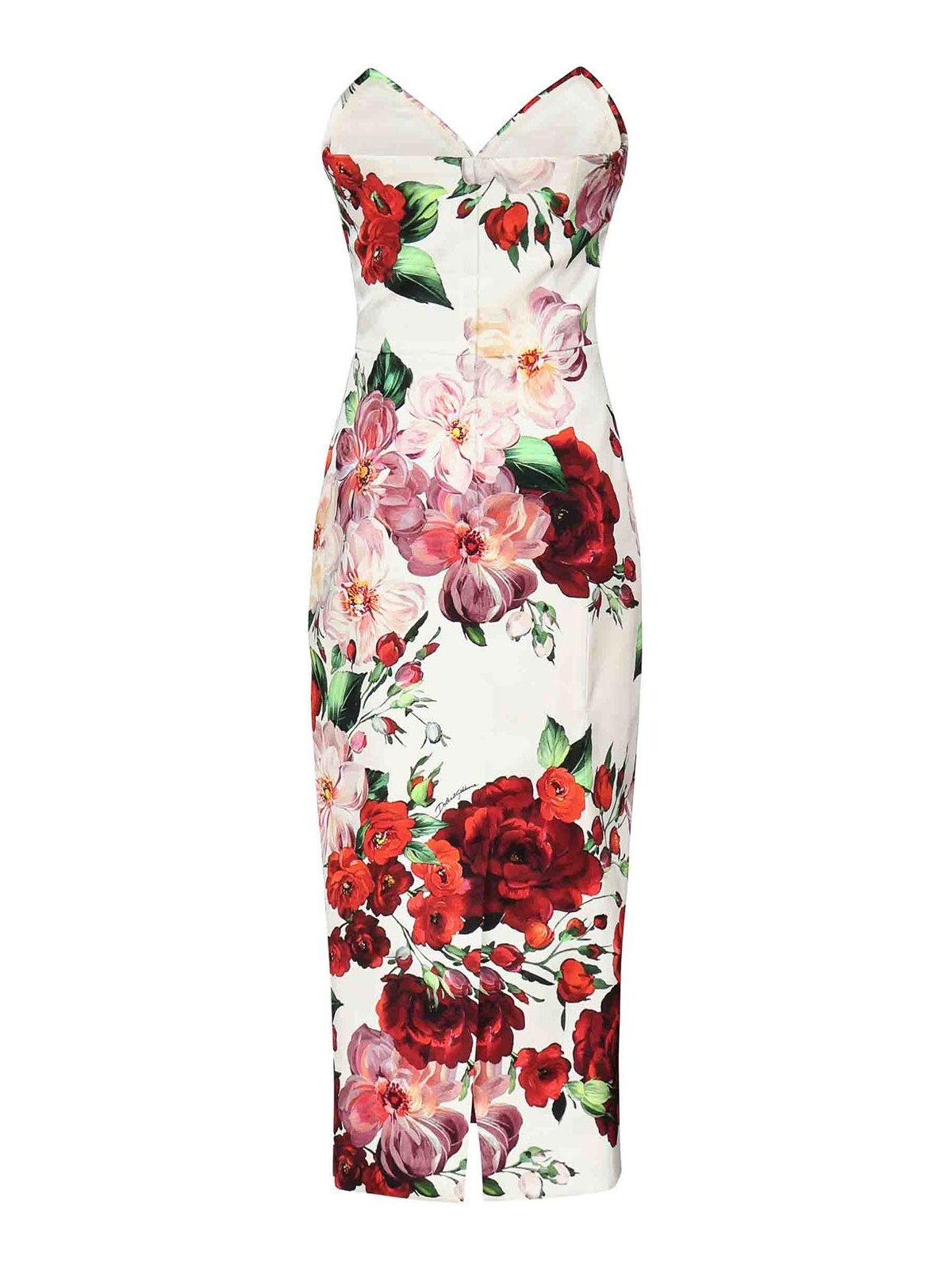 Bustier Midi Dress With Floral Print F6TURTFSIB4HA5PD (Dolce & Gabbana / ワンピース・ドレス・オールインワン ) | Dolce & Gabbana (ドルチェガッバーナ)(2)