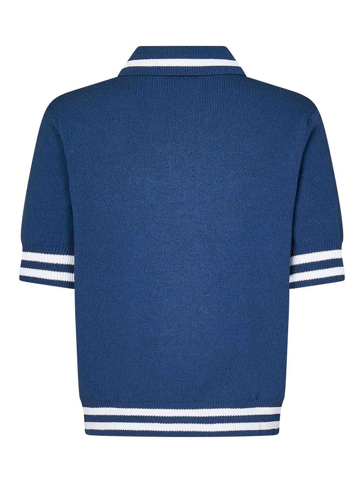 Short-Sleeved Dark Blue Cotton EH1GB046KF96SIV (Balmain / ポロシャツ ) | Balmain (バルマン)(1)