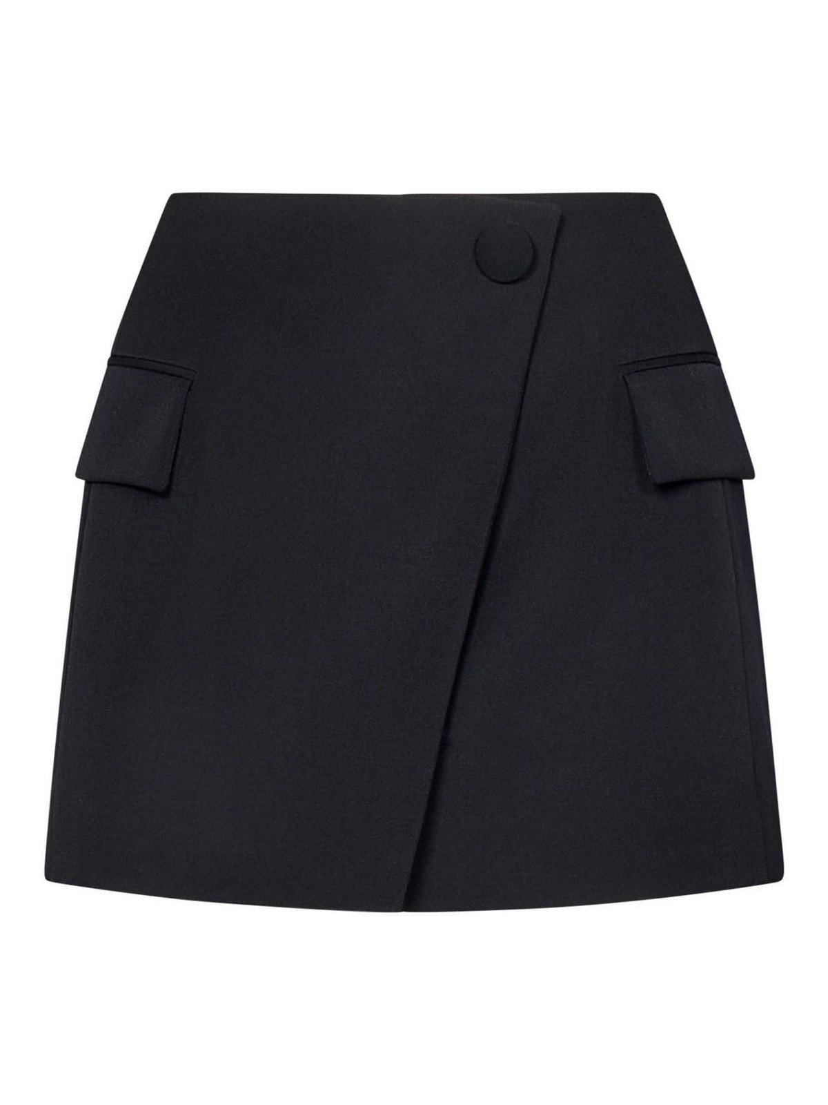 Asymmetric Black Mini Skirt EF0LA515WC09OPA (Balmain / スカート ) | Balmain (バルマン)