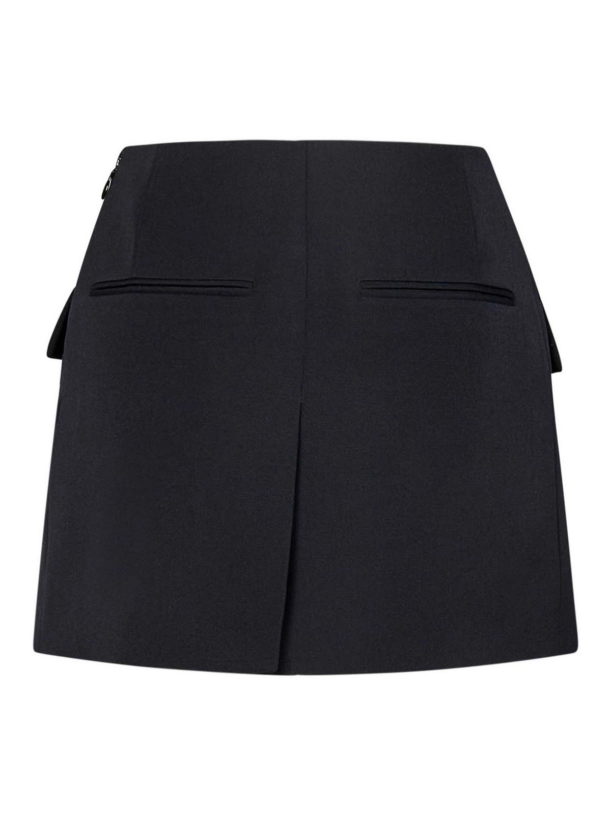 Asymmetric Black Mini Skirt EF0LA515WC09OPA (Balmain / スカート ) | Balmain (バルマン)(1)