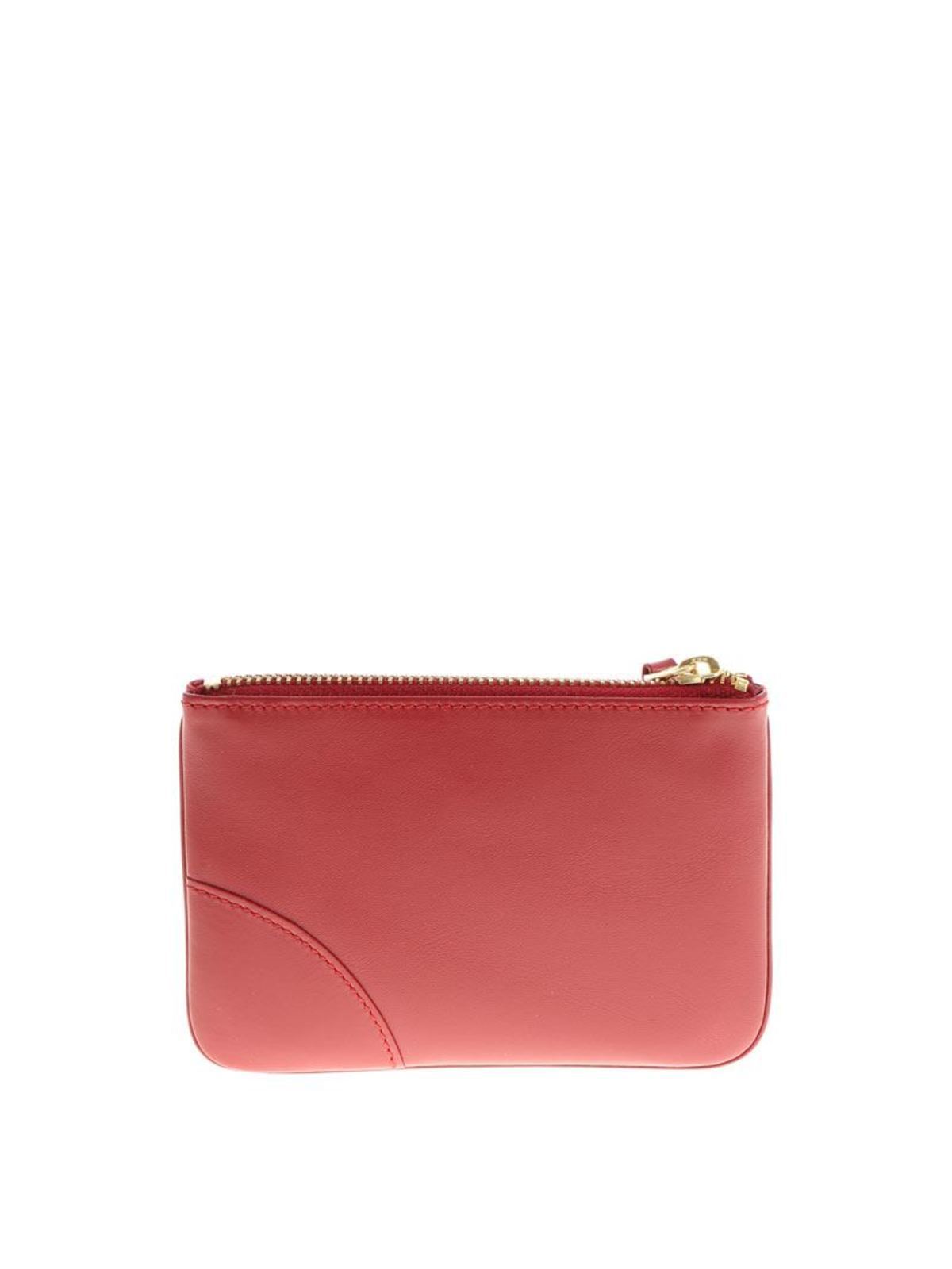Logo print leather clutch SA8100RED (Comme Des Garçons Wallet / 財布・カードケース ) | Comme Des Garçons Wallet (コムデギャルソン ウォレット)(2)