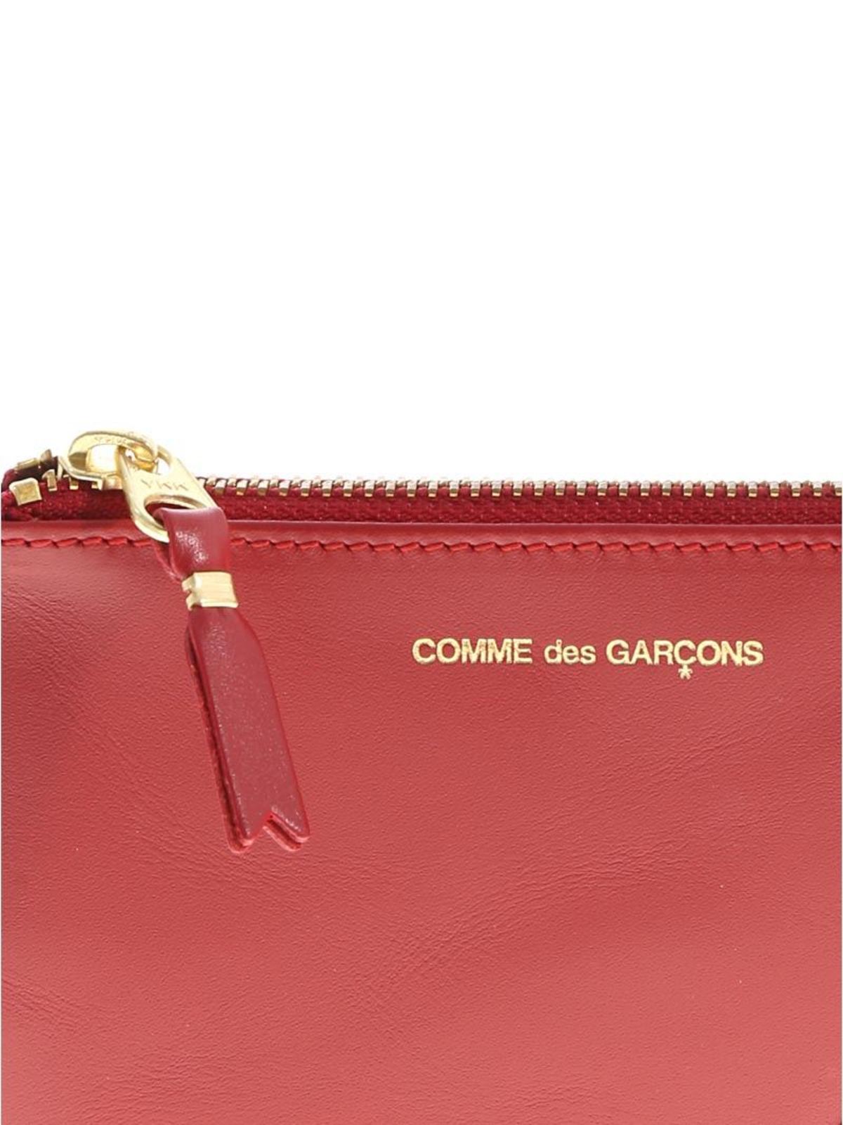 Logo print leather clutch SA8100RED (Comme Des Garçons Wallet / 財布・カードケース ) | Comme Des Garçons Wallet (コムデギャルソン ウォレット)(3)