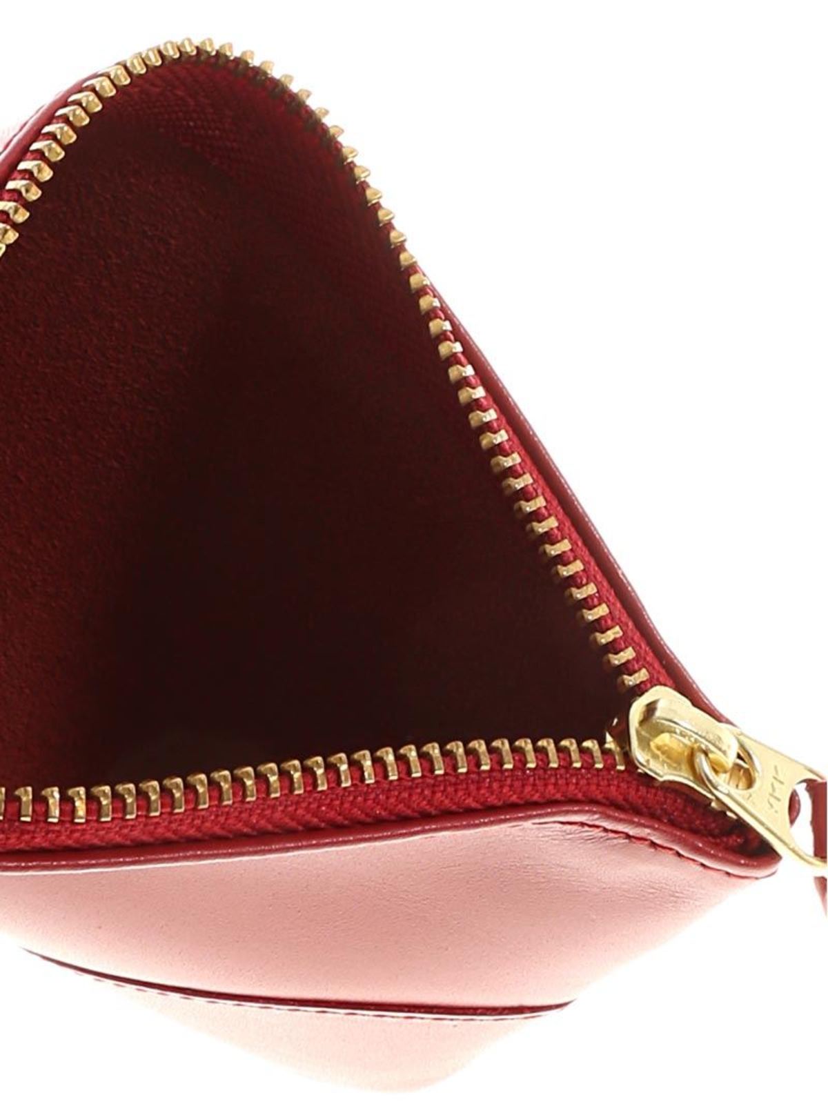 Logo print leather clutch SA8100RED (Comme Des Garçons Wallet / 財布・カードケース ) | Comme Des Garçons Wallet (コムデギャルソン ウォレット)(4)