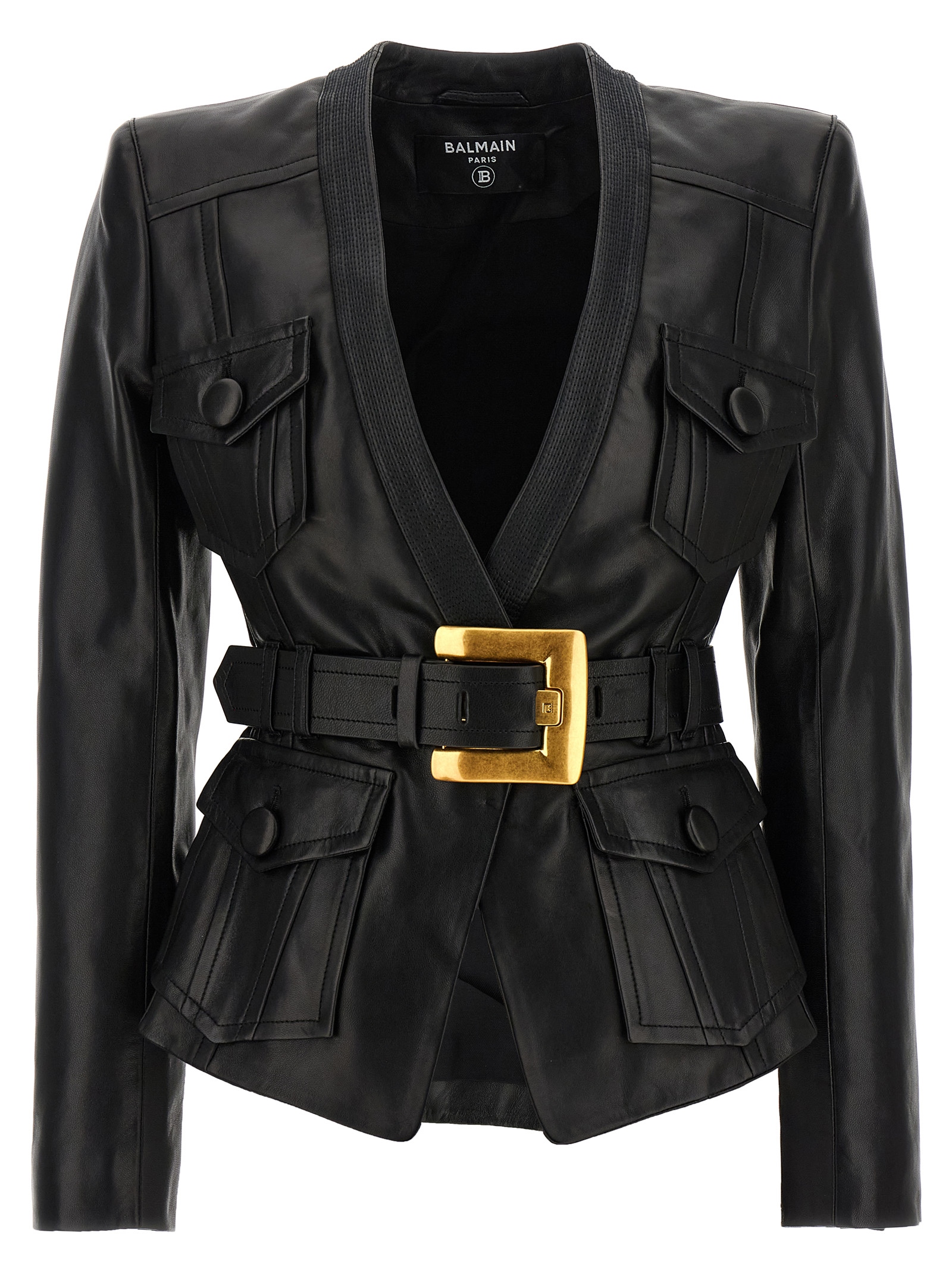 Leather Jacket FF1SI630LD630PA (Balmain / カジュアルジャケット・ベスト ) | Balmain (バルマン)