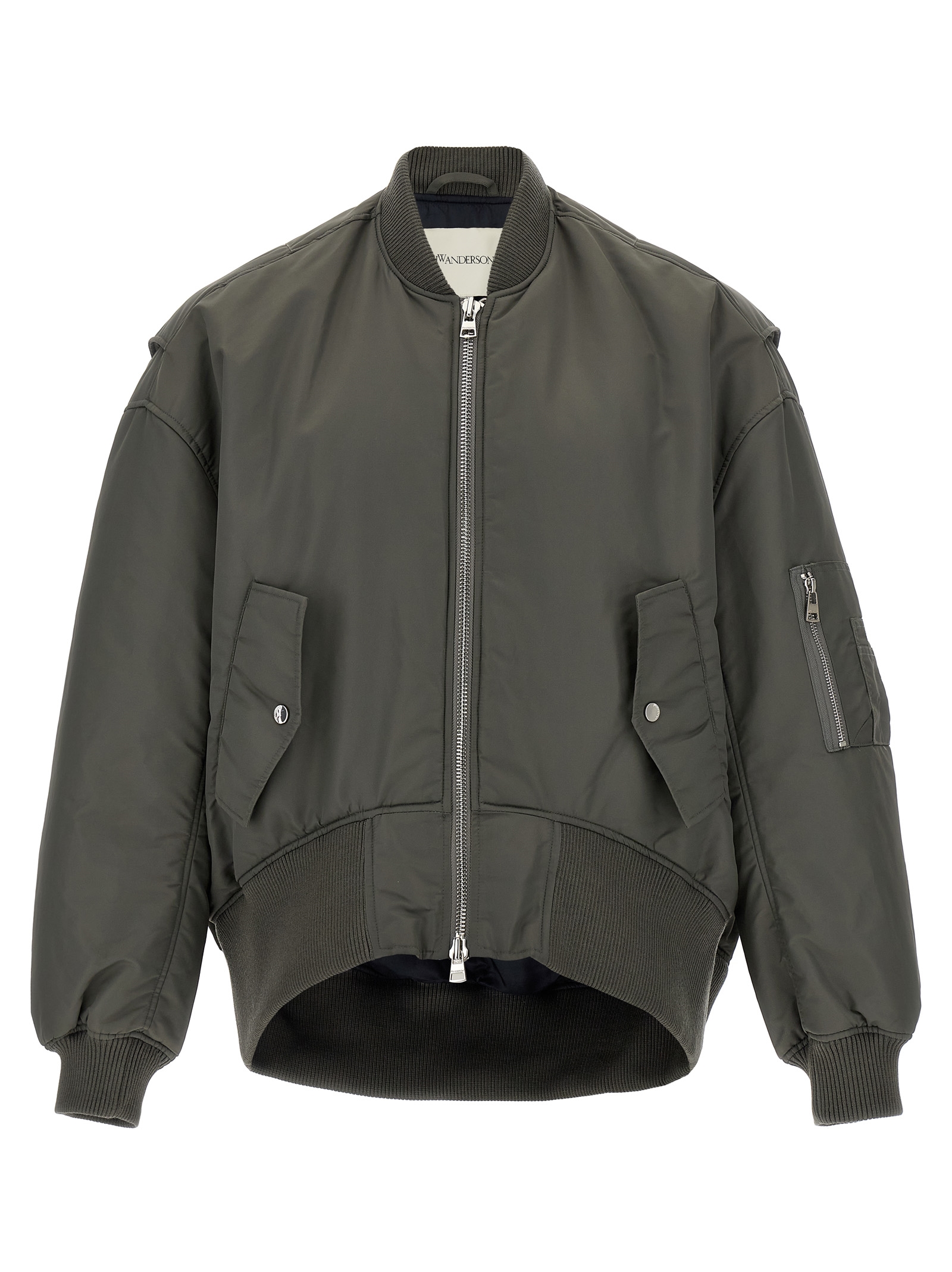 'Curved Hem' bomber jacket JK0357PG1696925 (JW Anderson / カジュアルジャケット・ベスト ) | JW Anderson (ジェイダブリュー アンダーソン)