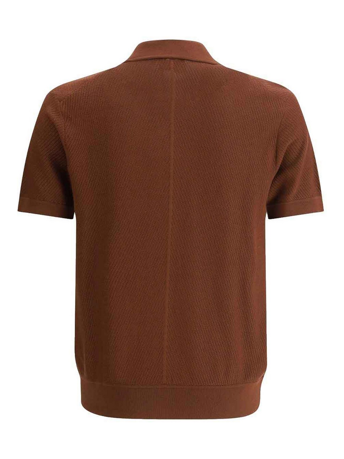 Burnt Brown Polo Shirt UMKC0LPCK032500 (Brioni / ポロシャツ ) | Brioni (ブリオーニ)(1)