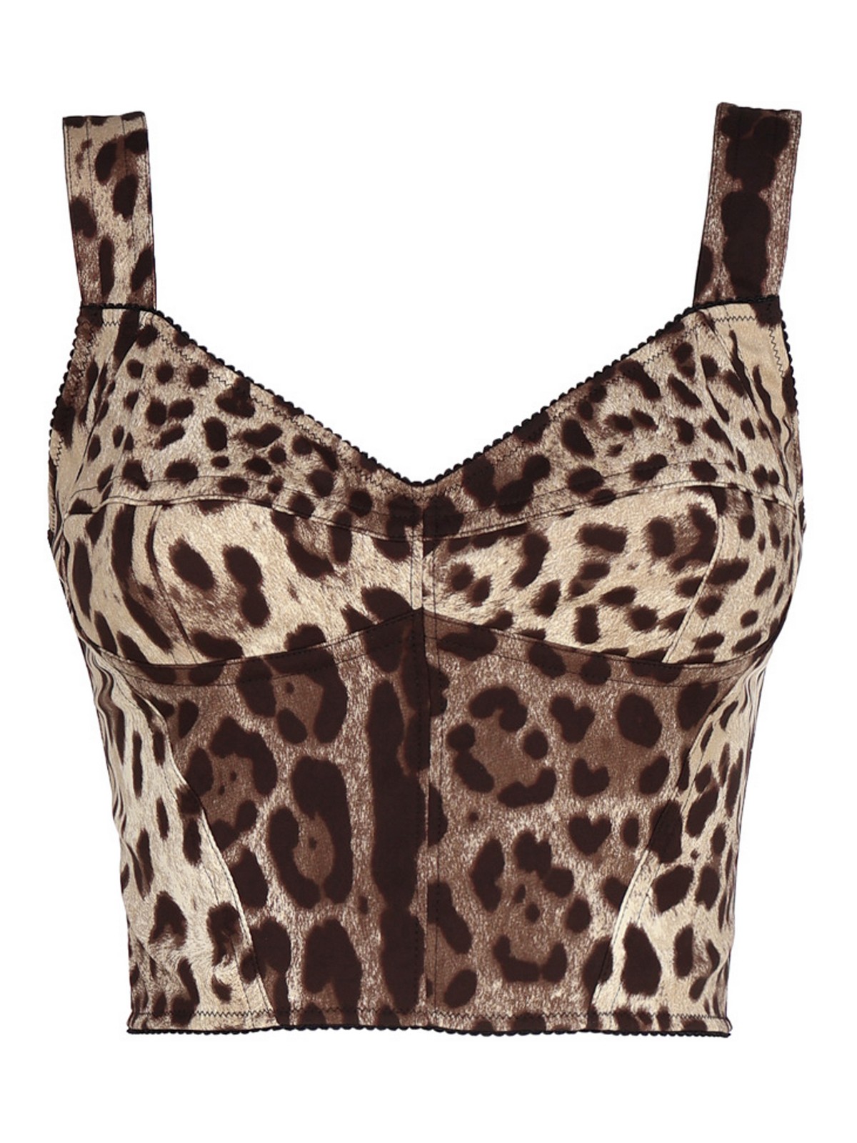 Leopard print charmeuse bustier F7W98TFSADDHY13M (Dolce & Gabbana / タンクトップ・キャミソール ) | Dolce & Gabbana (ドルチェガッバーナ)