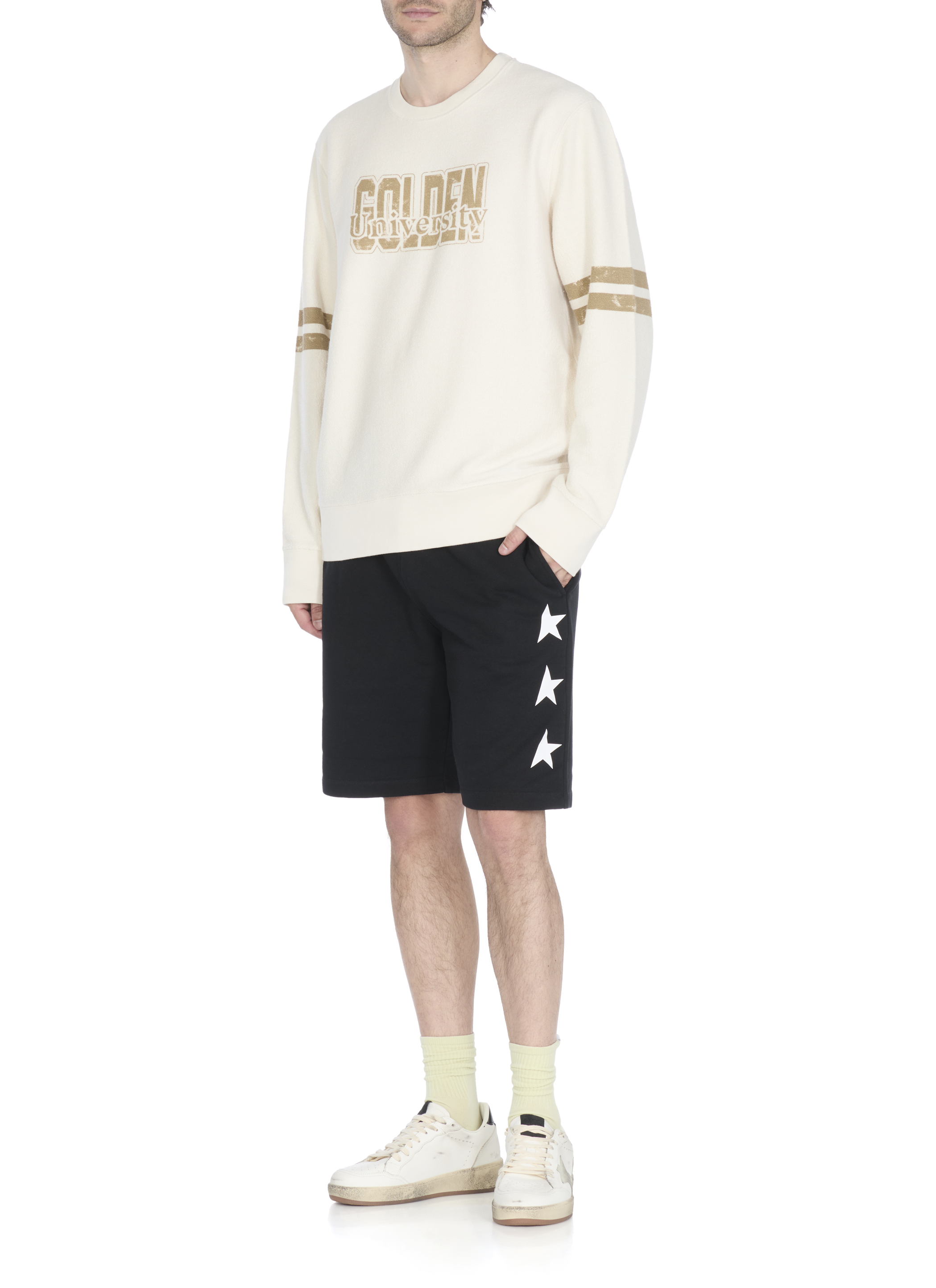 Golden Goose Shorts Black GMP00878P00053280203STARMS (Golden Goose / ショートパンツ ) | Golden Goose (ゴールデングース)(1)