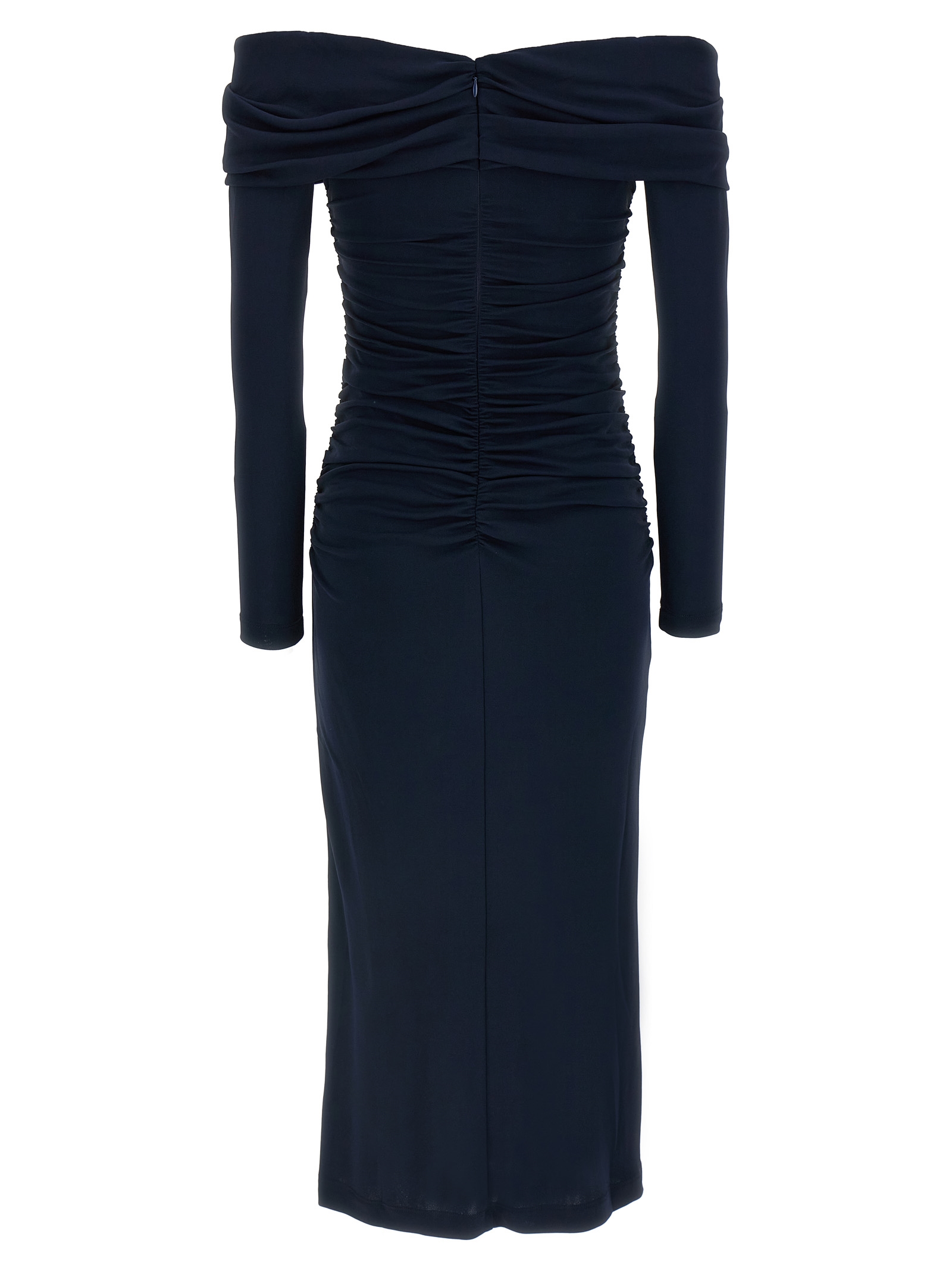 'Off-Shoulder 3/4 SLV Ruched Midi' dress P2515N501JRS493 (CAROLINA HERRERA / ワンピース・ドレス・オールインワン ) | CAROLINA HERRERA (キャロライナ ヘレラ)(1)