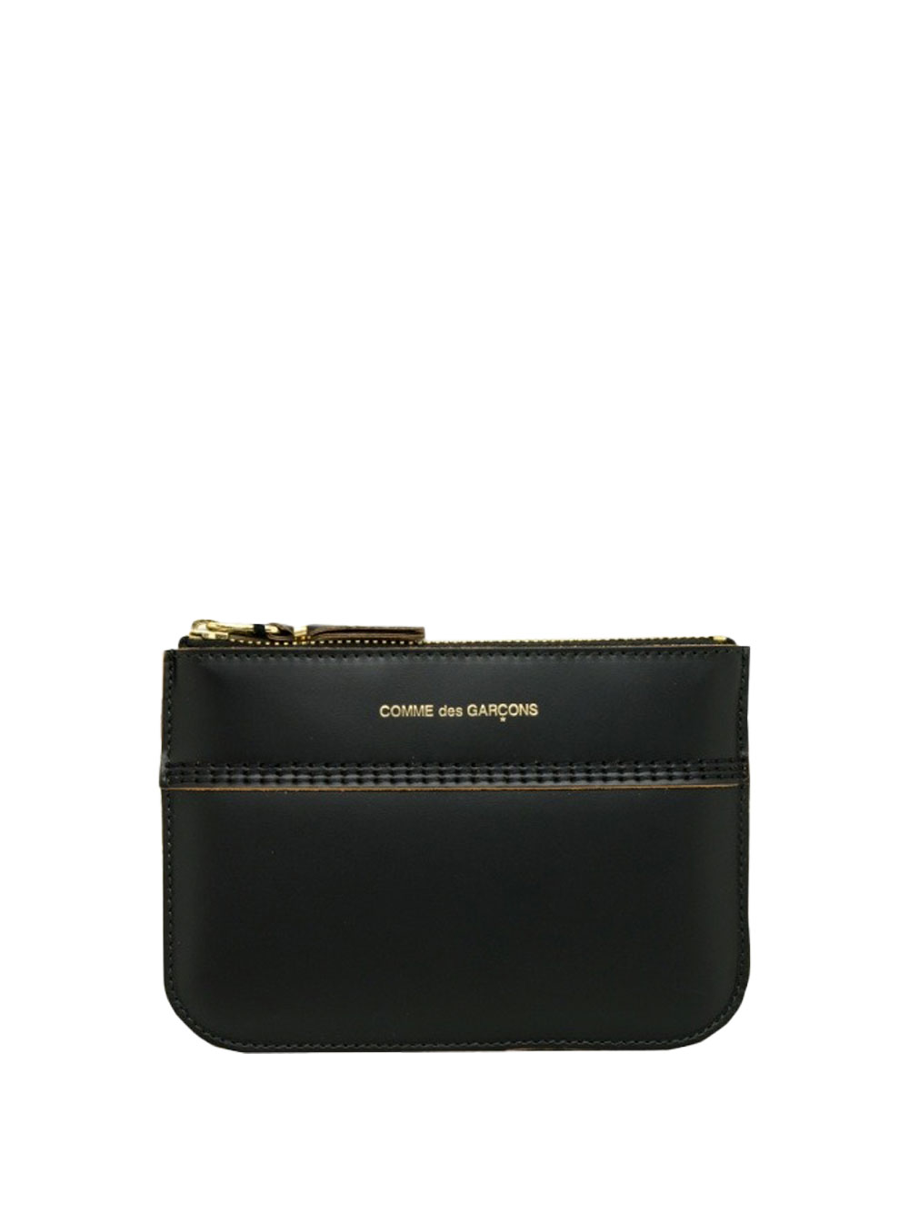 LEATHER COIN POUCH WITH ZIP SA8100TSBLACK (Comme Des Garçons Wallet / 財布・カードケース ) | Comme Des Garçons Wallet (コムデギャルソン ウォレット)