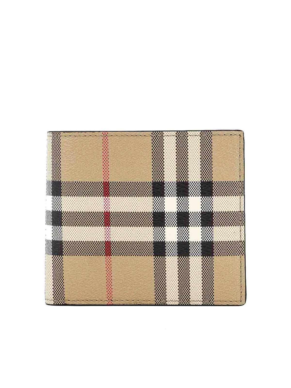 Coated canvas wallet with check motif 8084169 (Burberry / 財布・カードケース ) | Burberry (バーバリー)