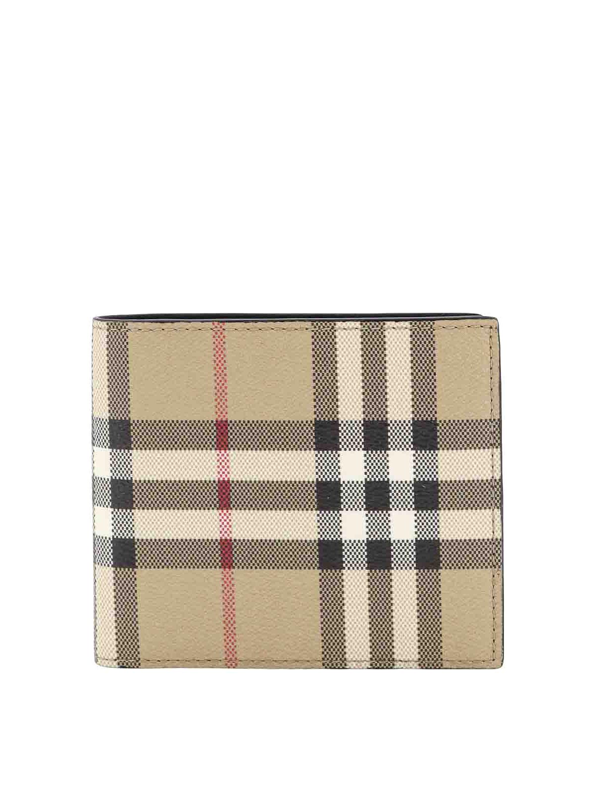 Caoted canvas wallet with check motif 8084174 (Burberry / 財布・カードケース ) | Burberry (バーバリー)