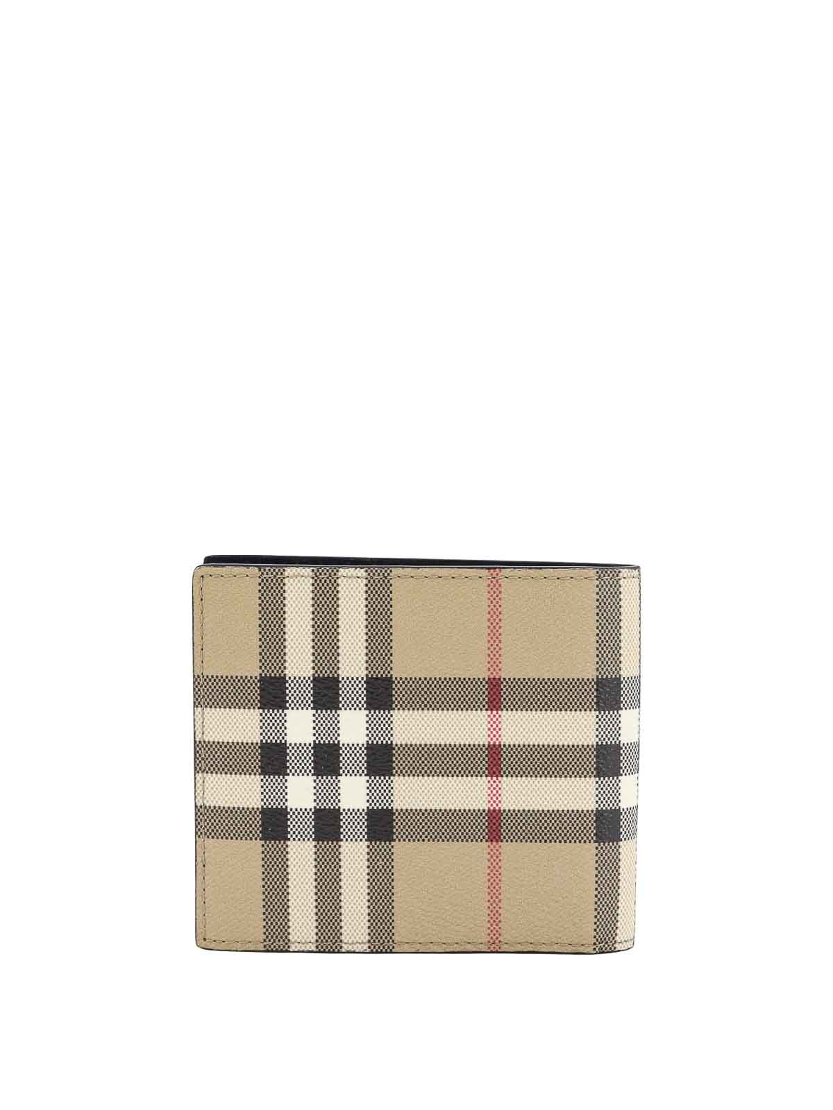 Caoted canvas wallet with check motif 8084174 (Burberry / 財布・カードケース ) | Burberry (バーバリー)(1)