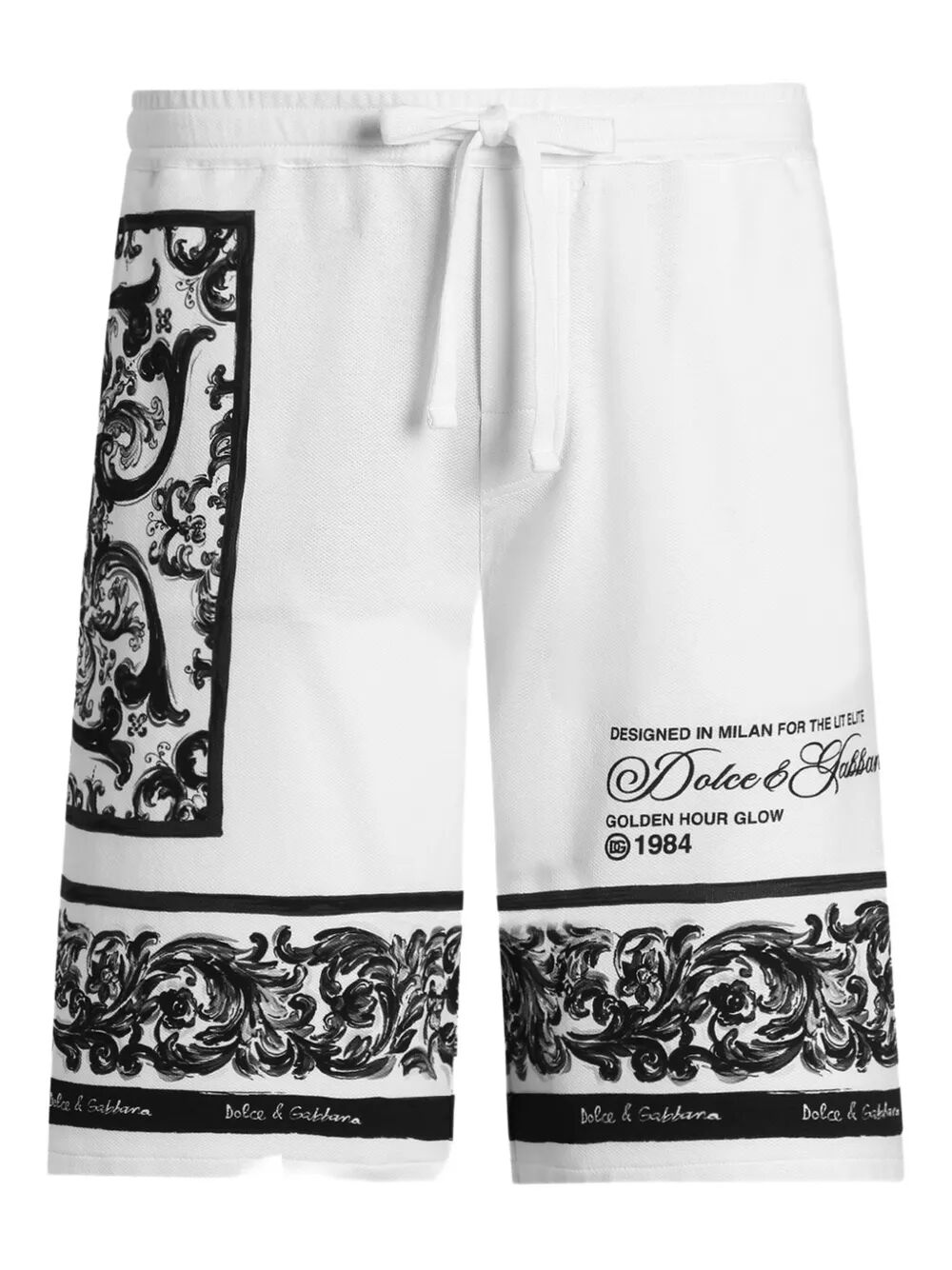 MAJOLICA-PRINT DOUBLE PIQUÉ BERMUDA SHORTS GV37ATII7HNHX5DQ (Dolce & Gabbana / ショートパンツ ) | Dolce & Gabbana (ドルチェガッバーナ)
