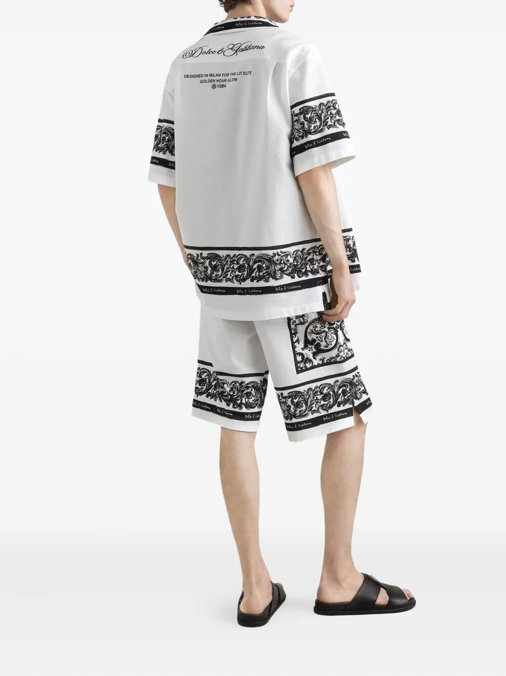 MAJOLICA-PRINT DOUBLE PIQUÉ BERMUDA SHORTS GV37ATII7HNHX5DQ (Dolce & Gabbana / ショートパンツ ) | Dolce & Gabbana (ドルチェガッバーナ)(2)