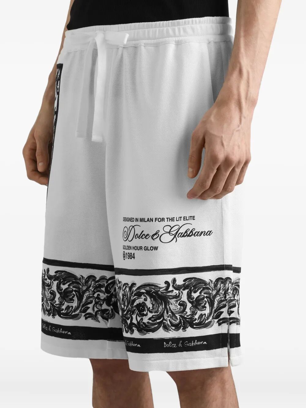 MAJOLICA-PRINT DOUBLE PIQUÉ BERMUDA SHORTS GV37ATII7HNHX5DQ (Dolce & Gabbana / ショートパンツ ) | Dolce & Gabbana (ドルチェガッバーナ)(3)
