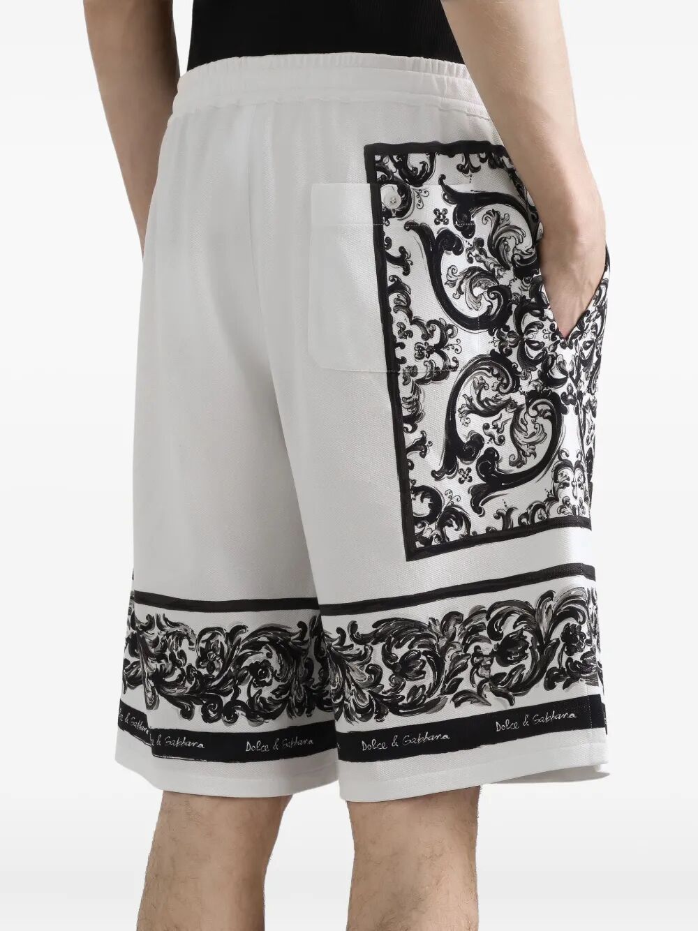 MAJOLICA-PRINT DOUBLE PIQUÉ BERMUDA SHORTS GV37ATII7HNHX5DQ (Dolce & Gabbana / ショートパンツ ) | Dolce & Gabbana (ドルチェガッバーナ)(4)