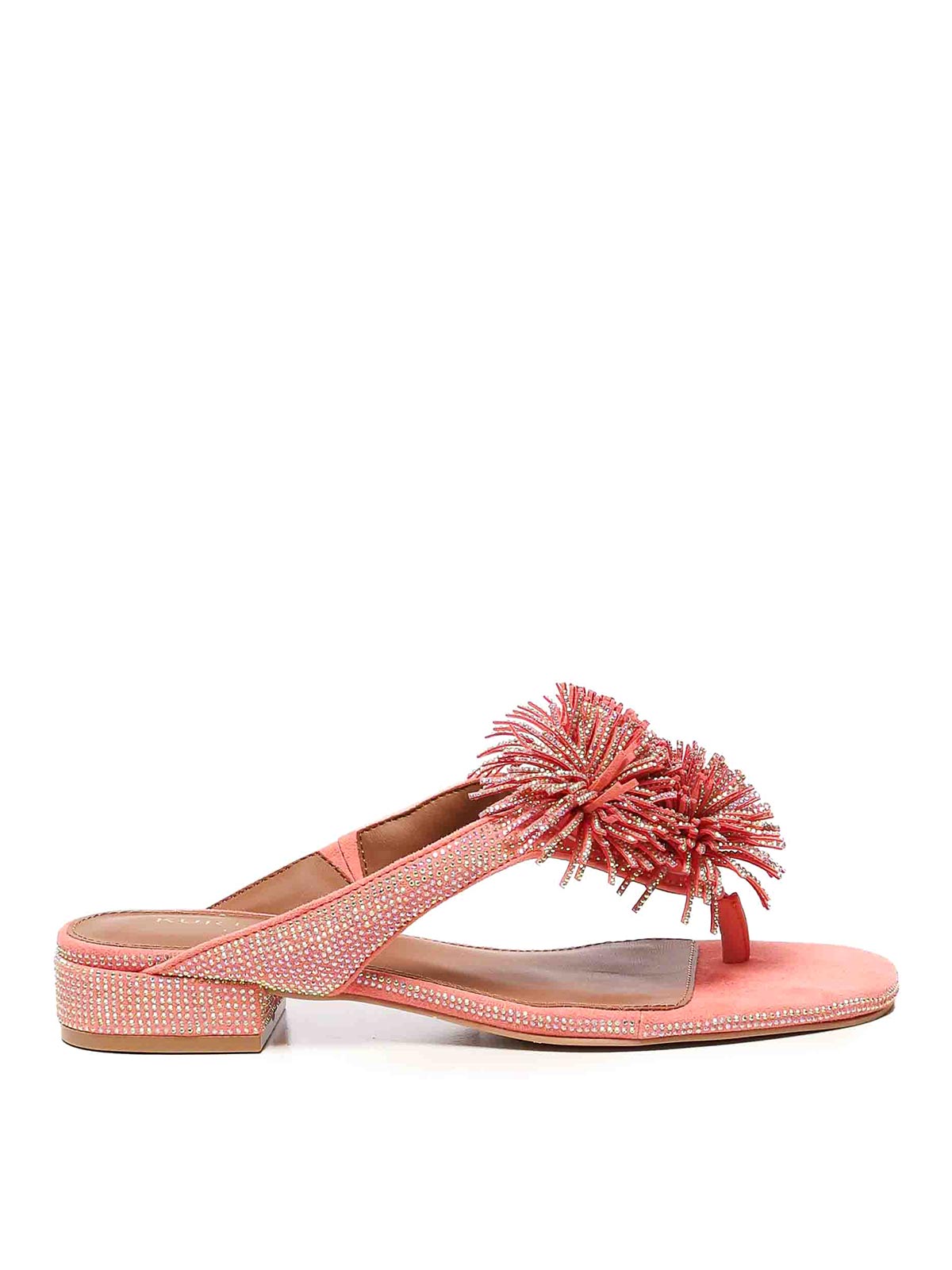 Flip Flops With Pom Poms 4365596209PEACH (KURT GEIGER / サンダル ) | KURT GEIGER (カートガイガー)
