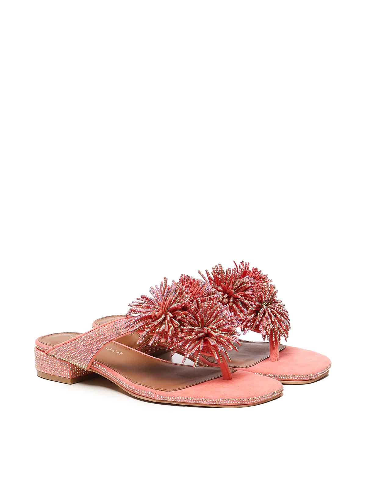 Flip Flops With Pom Poms 4365596209PEACH (KURT GEIGER / サンダル ) | KURT GEIGER (カートガイガー)(1)