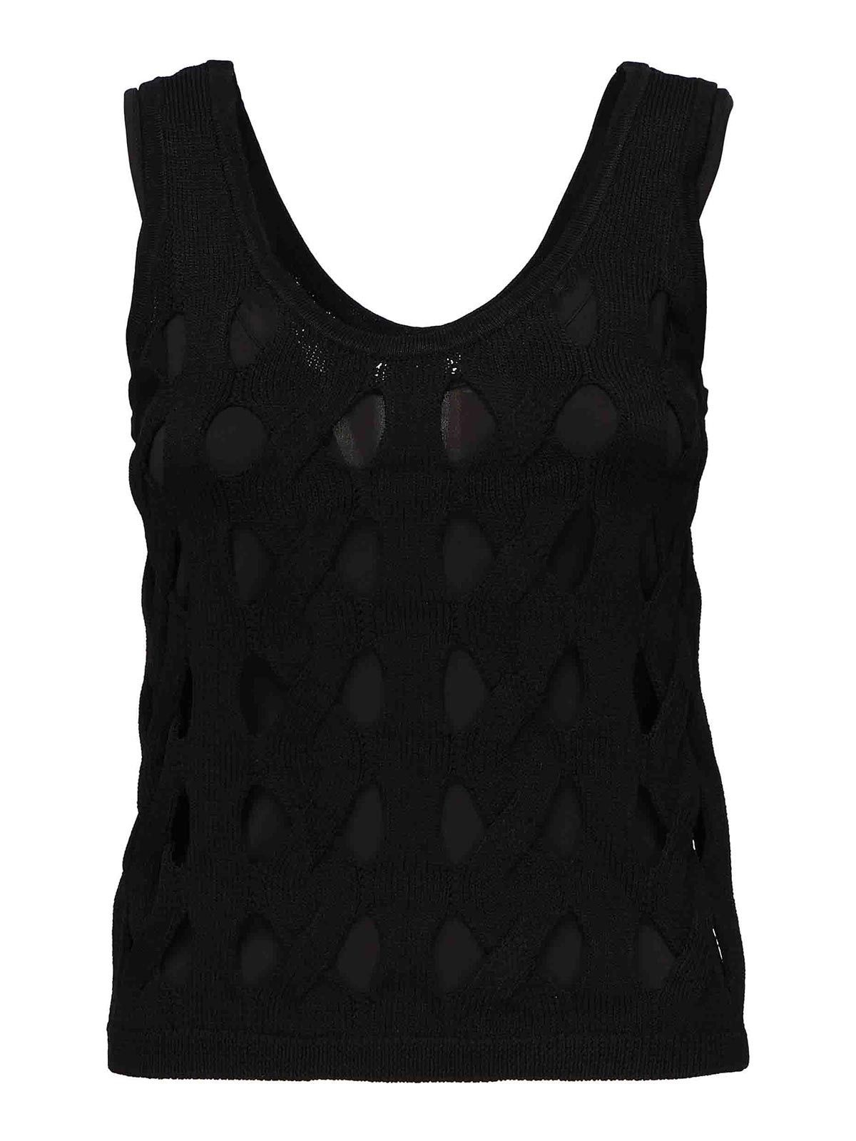 Derrik Top With Cut-Out Details 1051922LWZ99 (PINKO / タンクトップ・キャミソール ) | PINKO (ピンコ)