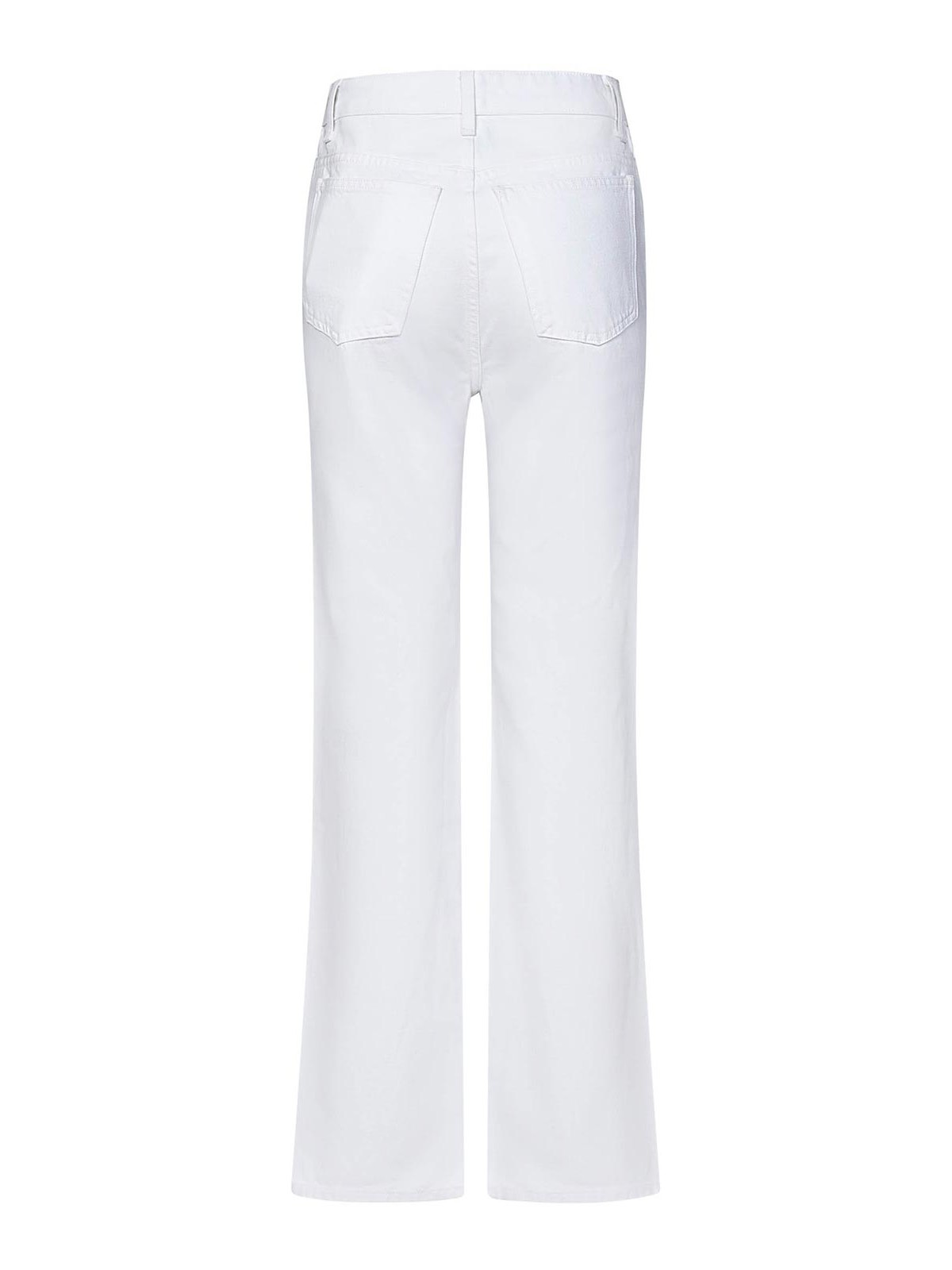 High-Waisted White Cotton Denim Jeans 1032913100W913100 (KHAITE / ジーンズ ) | KHAITE (ケイト)(3)