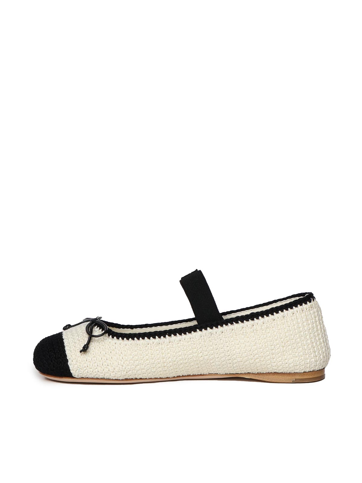 Leather Ballerinas 5F138E2CQ2F0A72 (MIU MIU / フラットシューズ ) | MIU MIU (ミュウミュウ)(3)