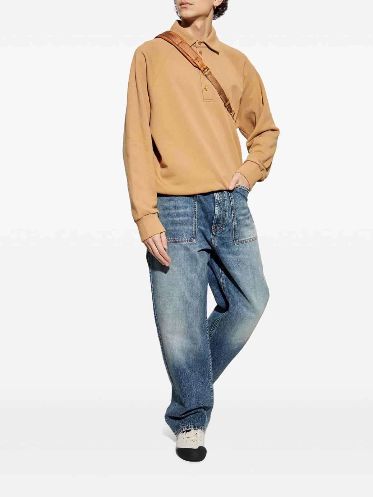 Light Blue Washed Cotton Denim Baggy Jeans BM51J5514R452 (GIVENCHY / ジーンズ ) | GIVENCHY (ジバンシィ)(1)