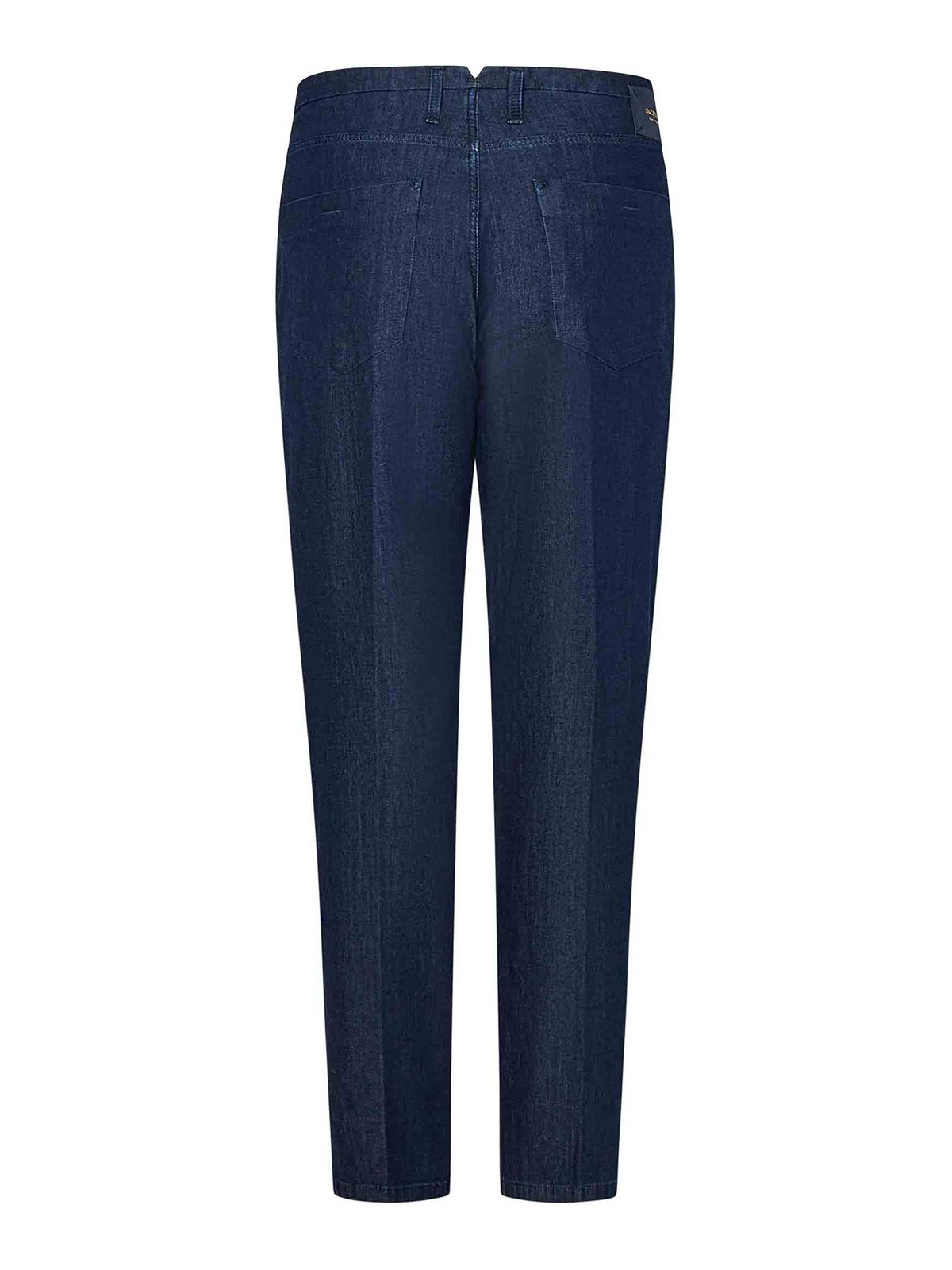 Blue Cotton Blend Denim Tapered Leg Trousers BDPX000700517W1001 (INCOTEX / ジーンズ ) | INCOTEX (インコテックス)(1)