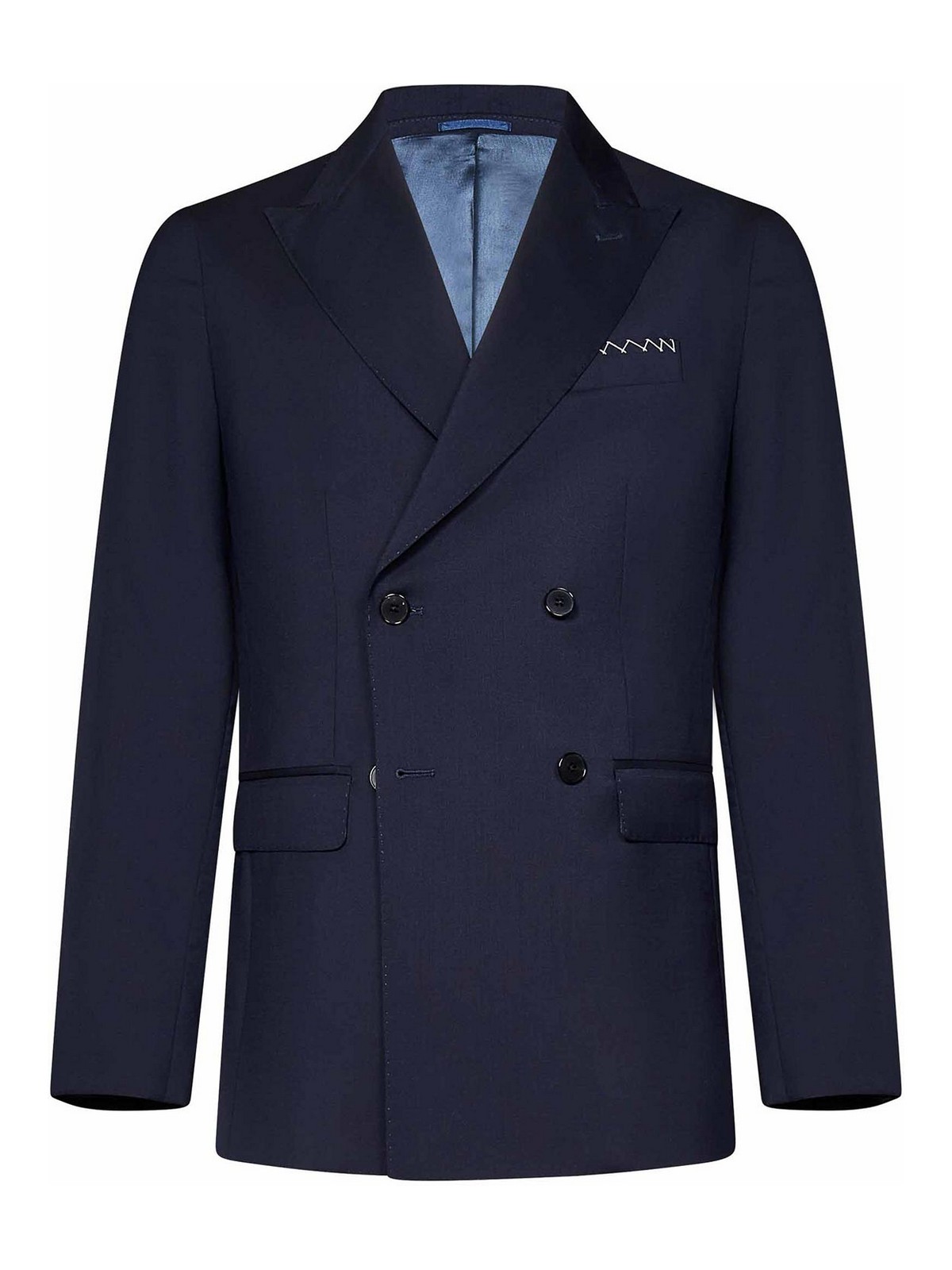Tropical Wool Double-Breasted Blazer L1GSS256662E016 (LOW BRAND / ブレザー・ジャケット ) | LOW BRAND (ロウ ブランド)