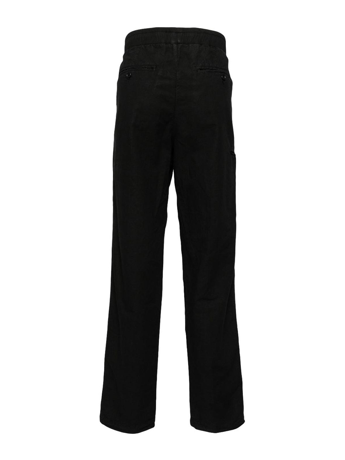 Relaxed Fit Black Trousers In Textured Cotton MTCH1408BLK (JAMES PERSE / パンツ ) | JAMES PERSE (ジェームス パース)(1)